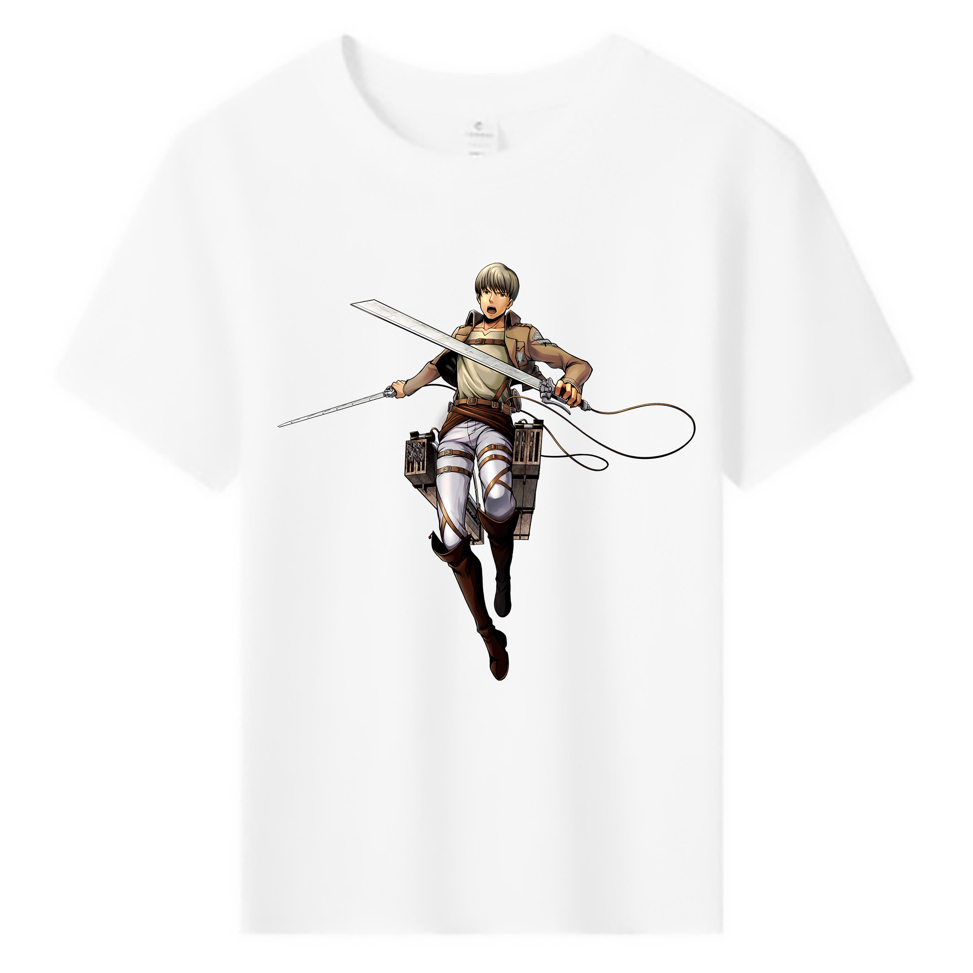 （画像用） 進撃の巨人 Attack on Titan 綿100％キッズTシャツ（フロントプリント）