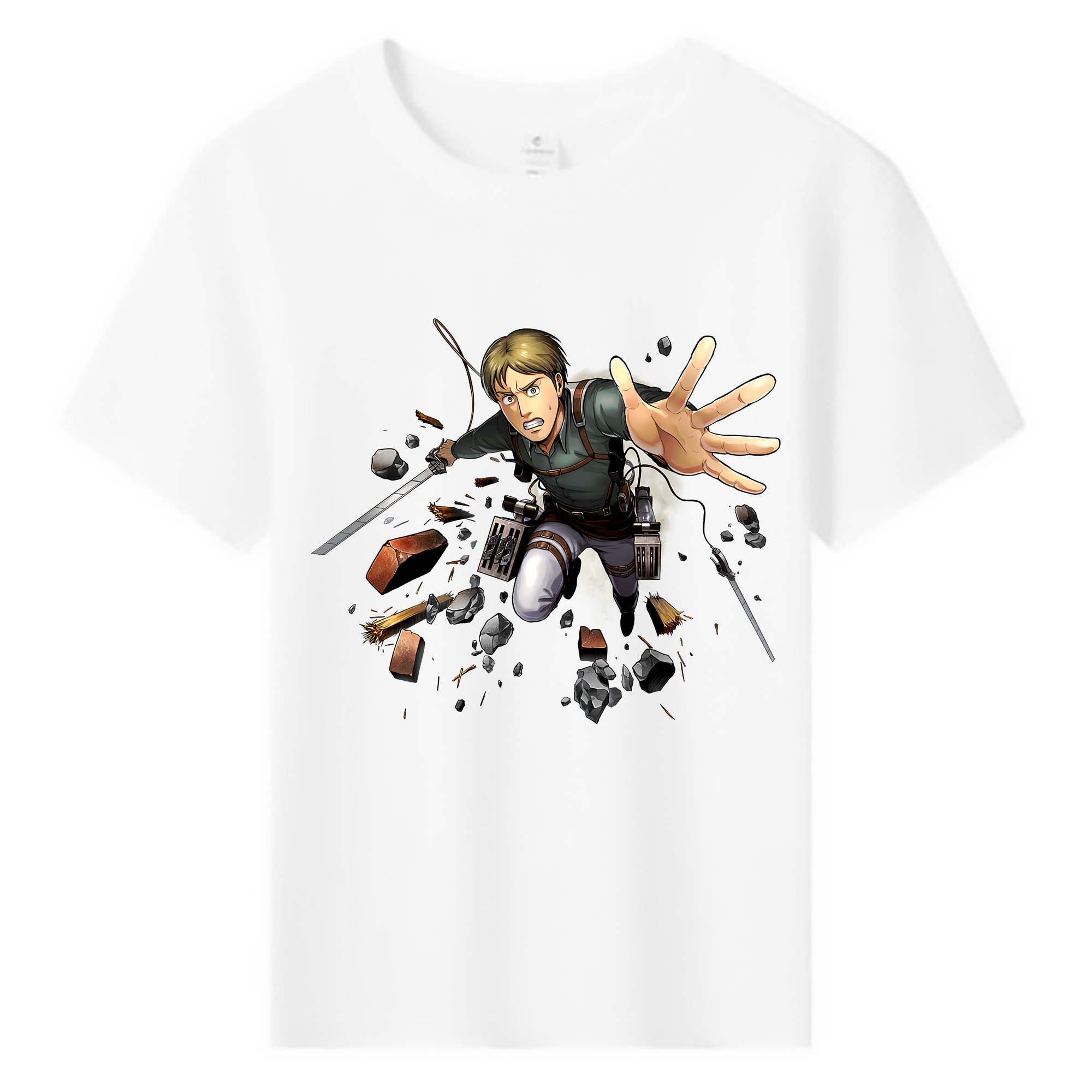 （画像用） 進撃の巨人 Attack on Titan 綿100％キッズTシャツ（フロントプリント）