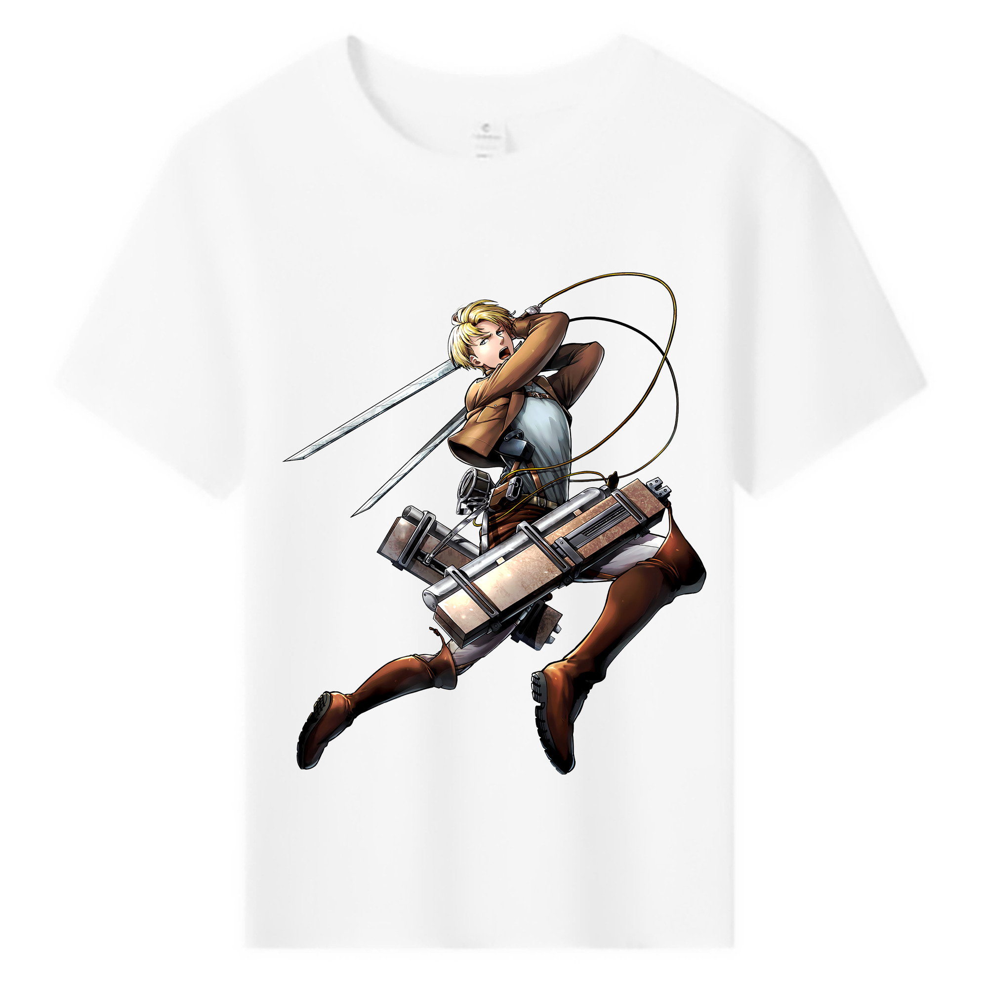 （画像用） 進撃の巨人 Attack on Titan 綿100％キッズTシャツ（フロントプリント）