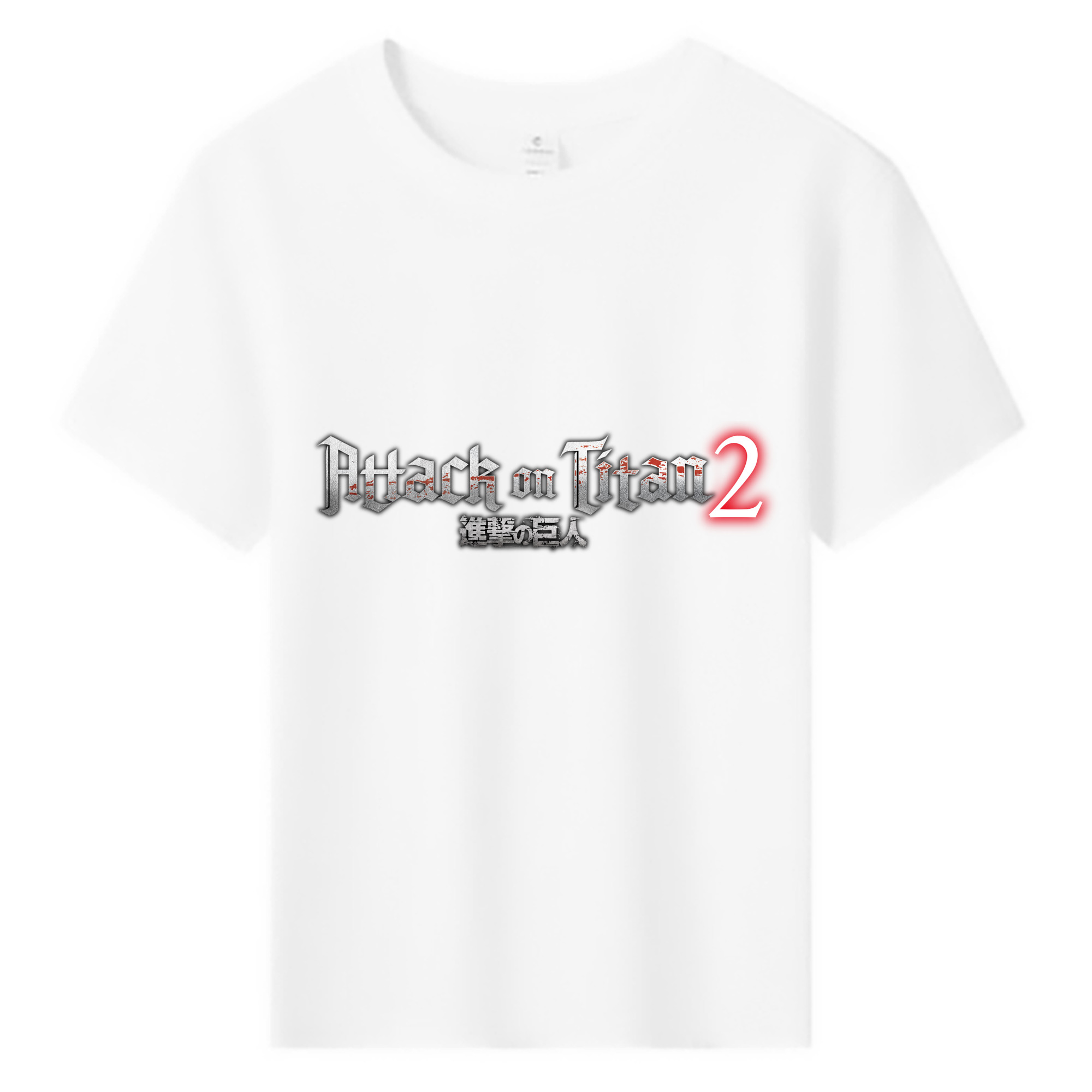 （画像用） 進撃の巨人 Attack on Titan 綿100％キッズTシャツ（フロントプリント）