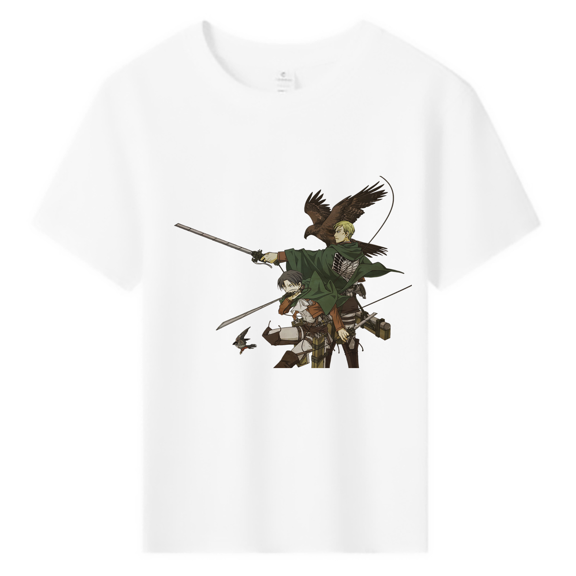 （画像用） 進撃の巨人 Attack on Titan 綿100％キッズTシャツ（フロントプリント）