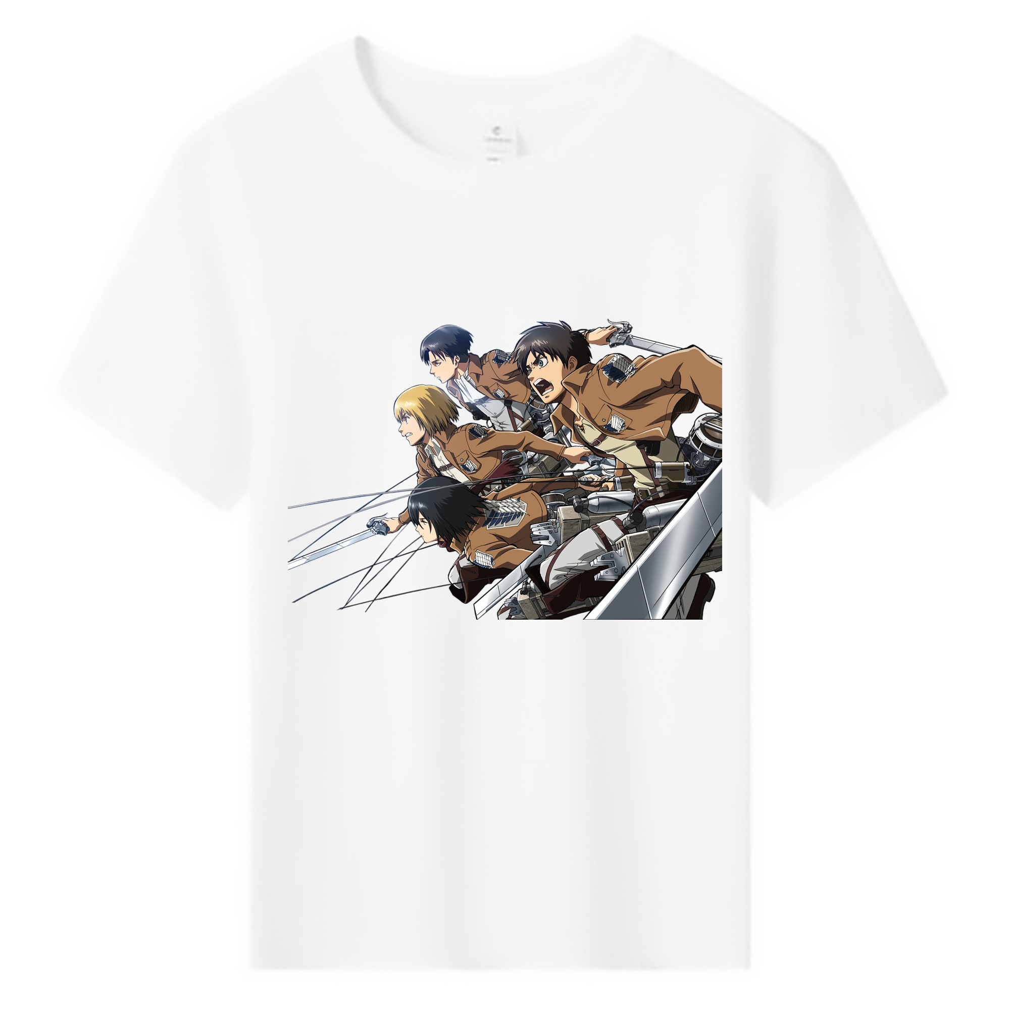 （画像用） 進撃の巨人 Attack on Titan 綿100％キッズTシャツ（フロントプリント）