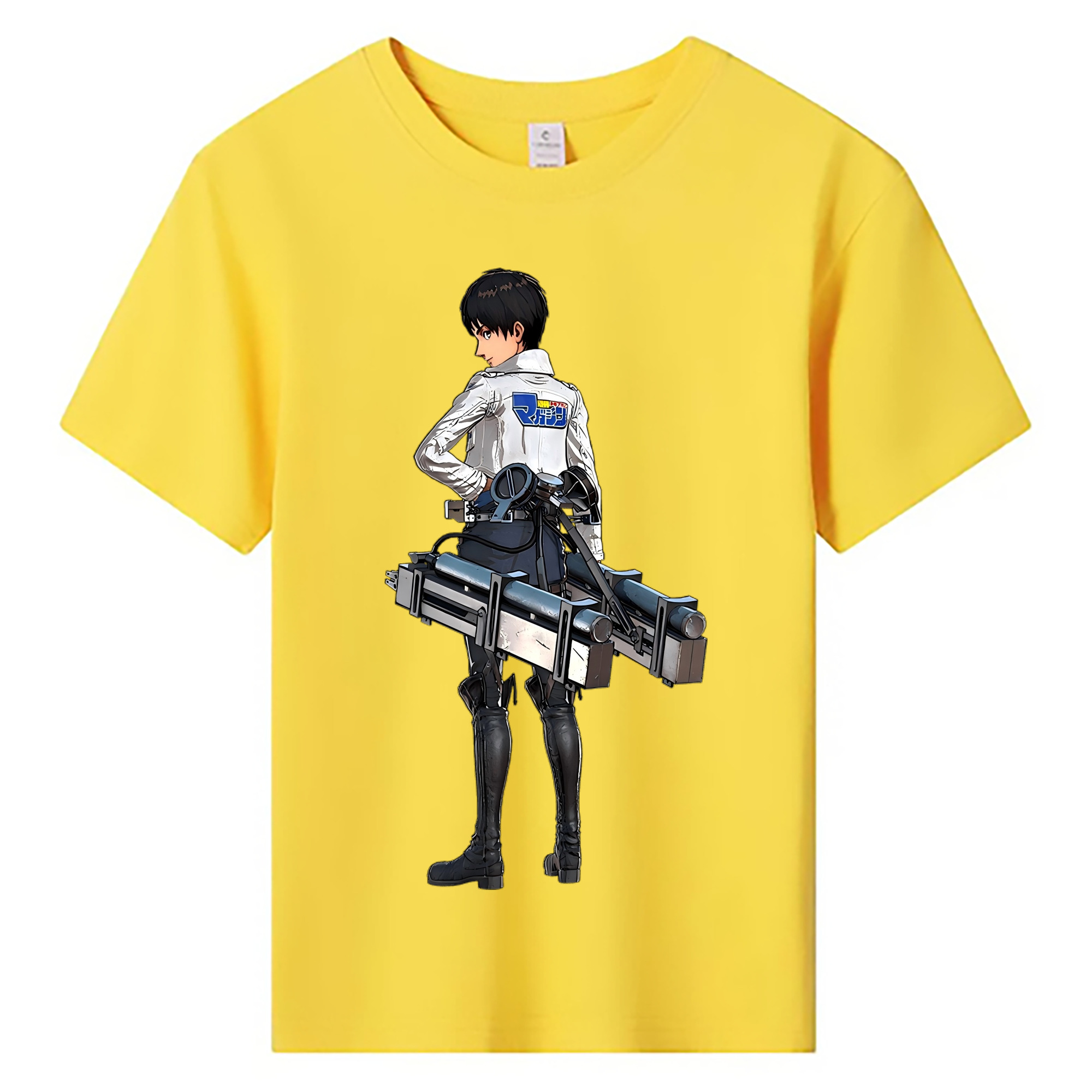 （画像用） 進撃の巨人 エレン･イェーガー Attack on Titan Eren Jäger 綿100％キッズTシャツ（フロントプリント）