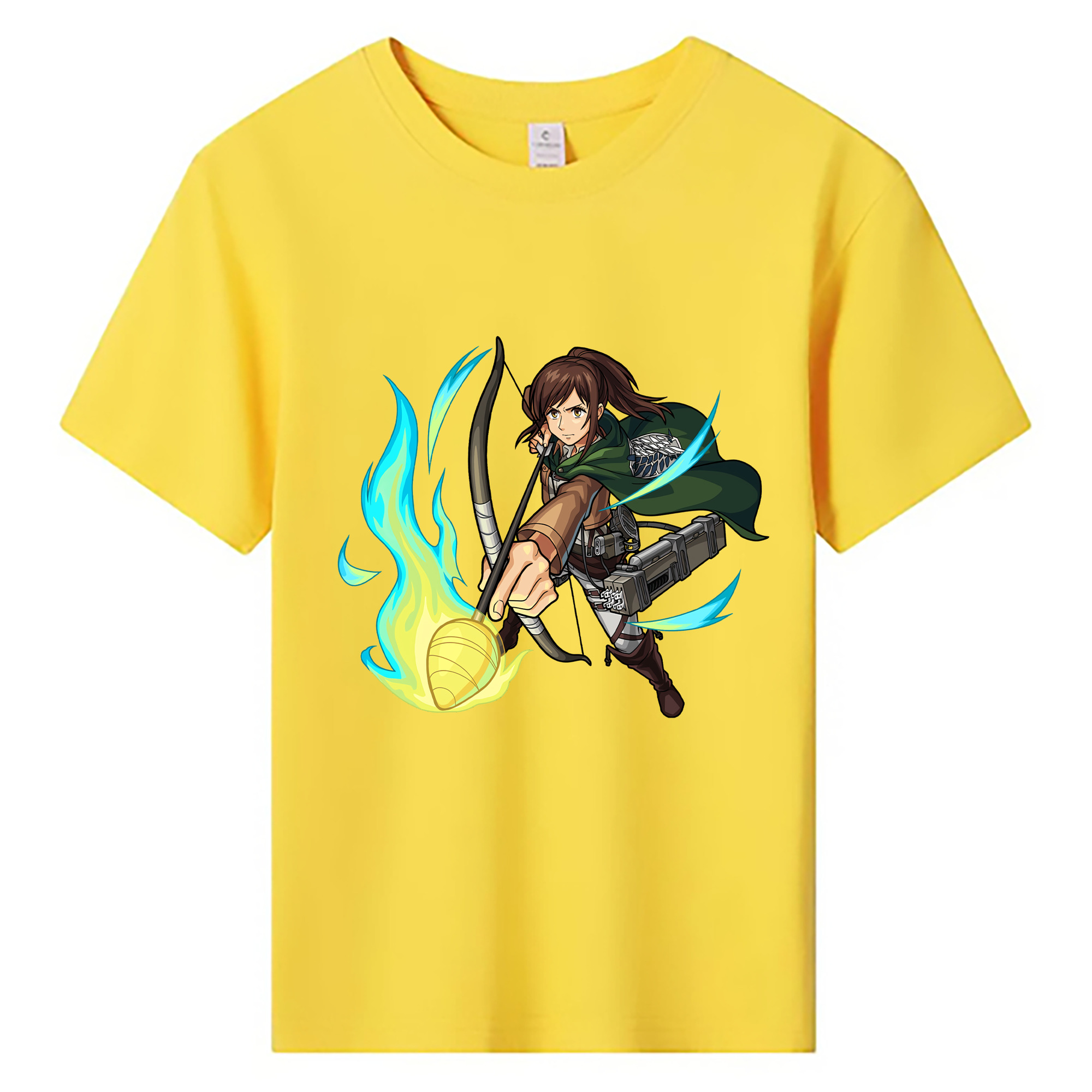 （画像用） 進撃の巨人 サシャ·ブラウス Attack on Titan Sasha Blaus 綿100％キッズTシャツ（フロントプリント）