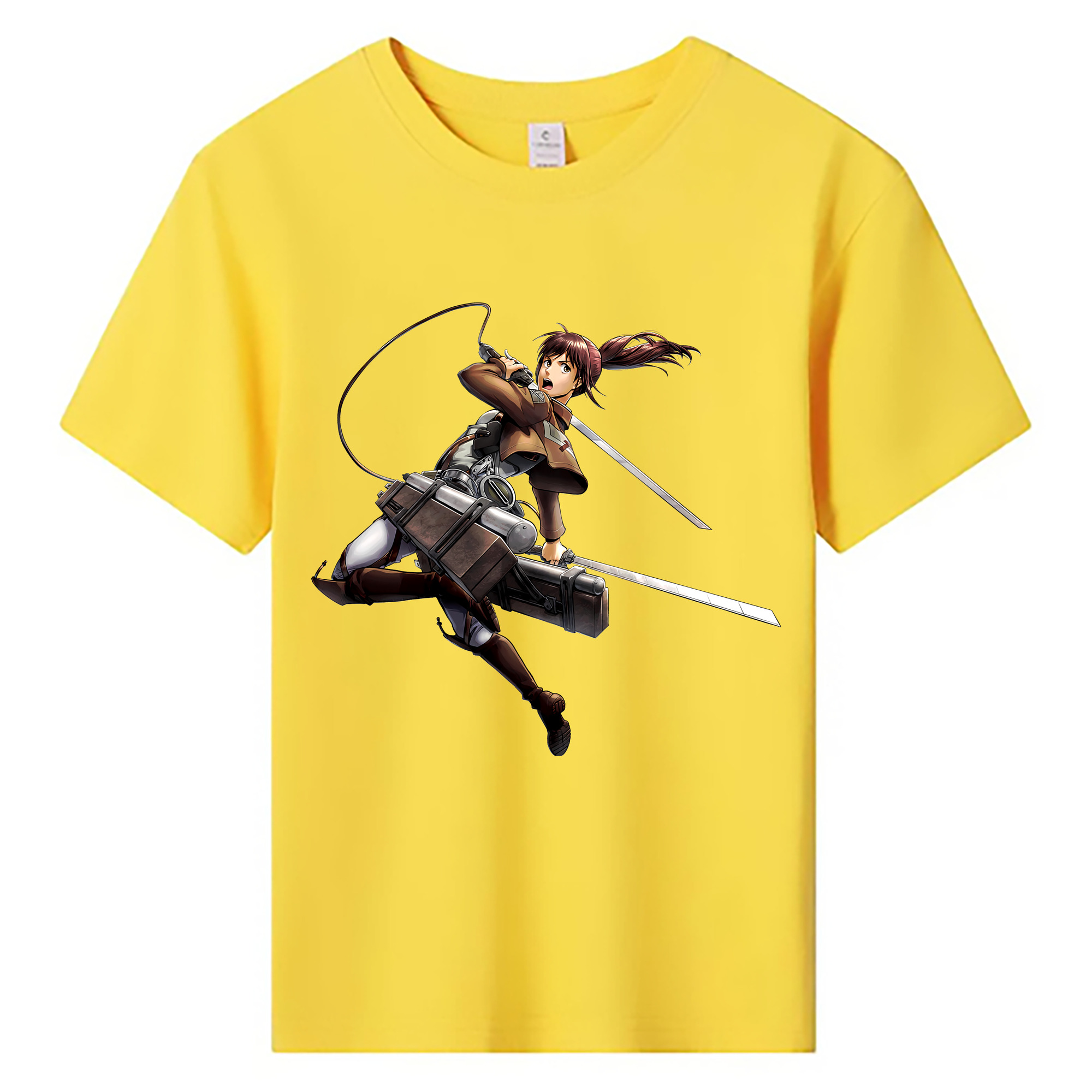 （画像用） 進撃の巨人 サシャ·ブラウス Attack on Titan Sasha Blaus 綿100％キッズTシャツ（フロントプリント）