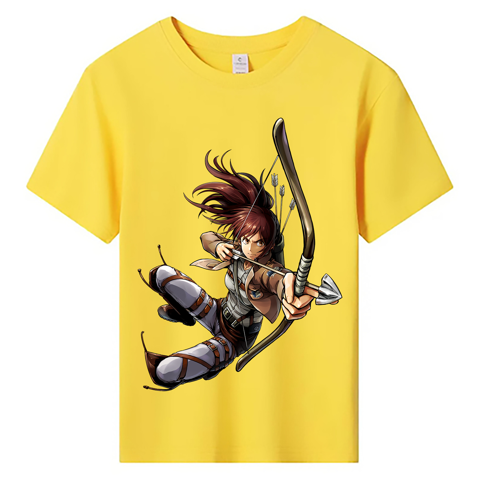 （画像用） 進撃の巨人 サシャ·ブラウス Attack on Titan Sasha Blaus 綿100％キッズTシャツ（フロントプリント）