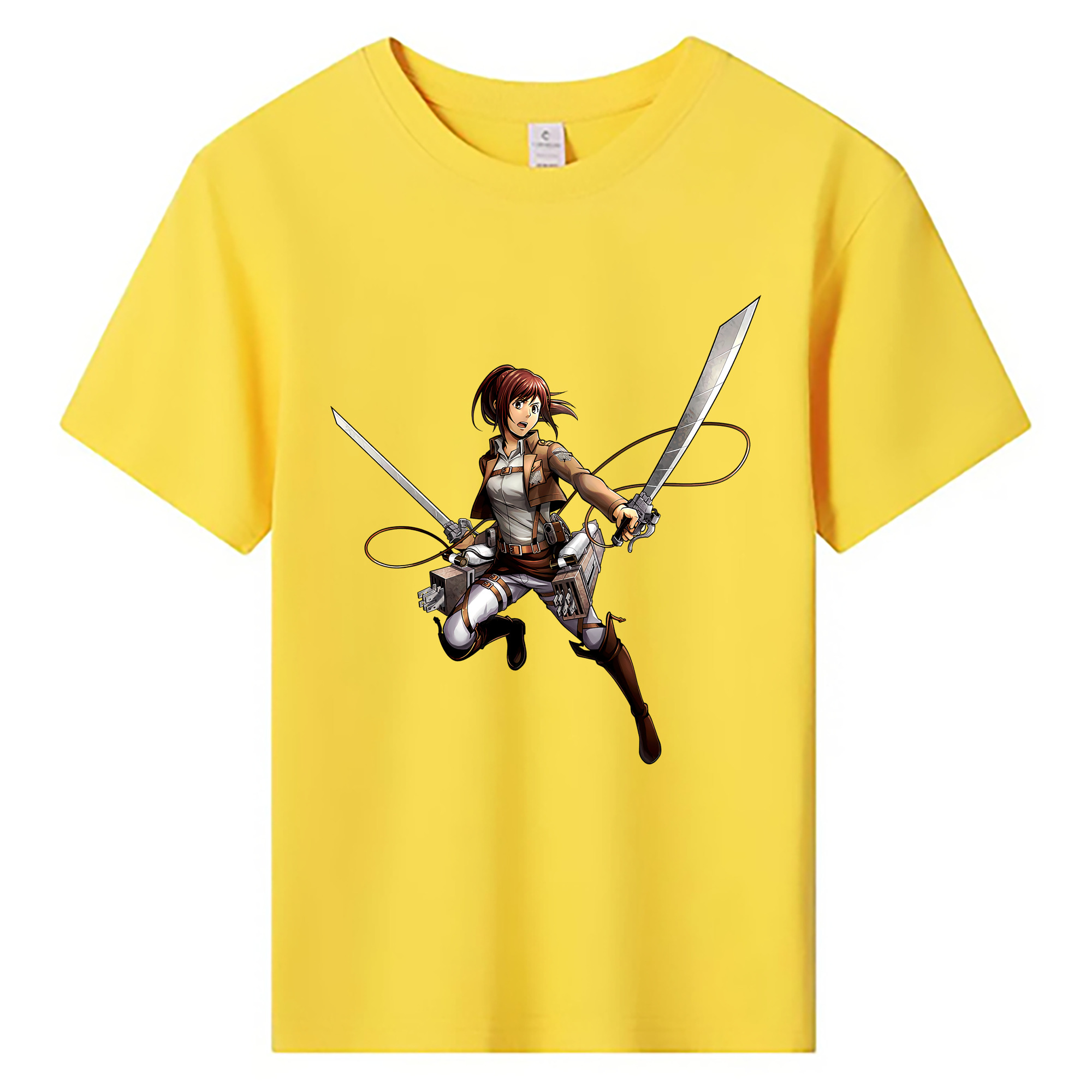 （画像用） 進撃の巨人 サシャ·ブラウス Attack on Titan Sasha Blaus 綿100％キッズTシャツ（フロントプリント）