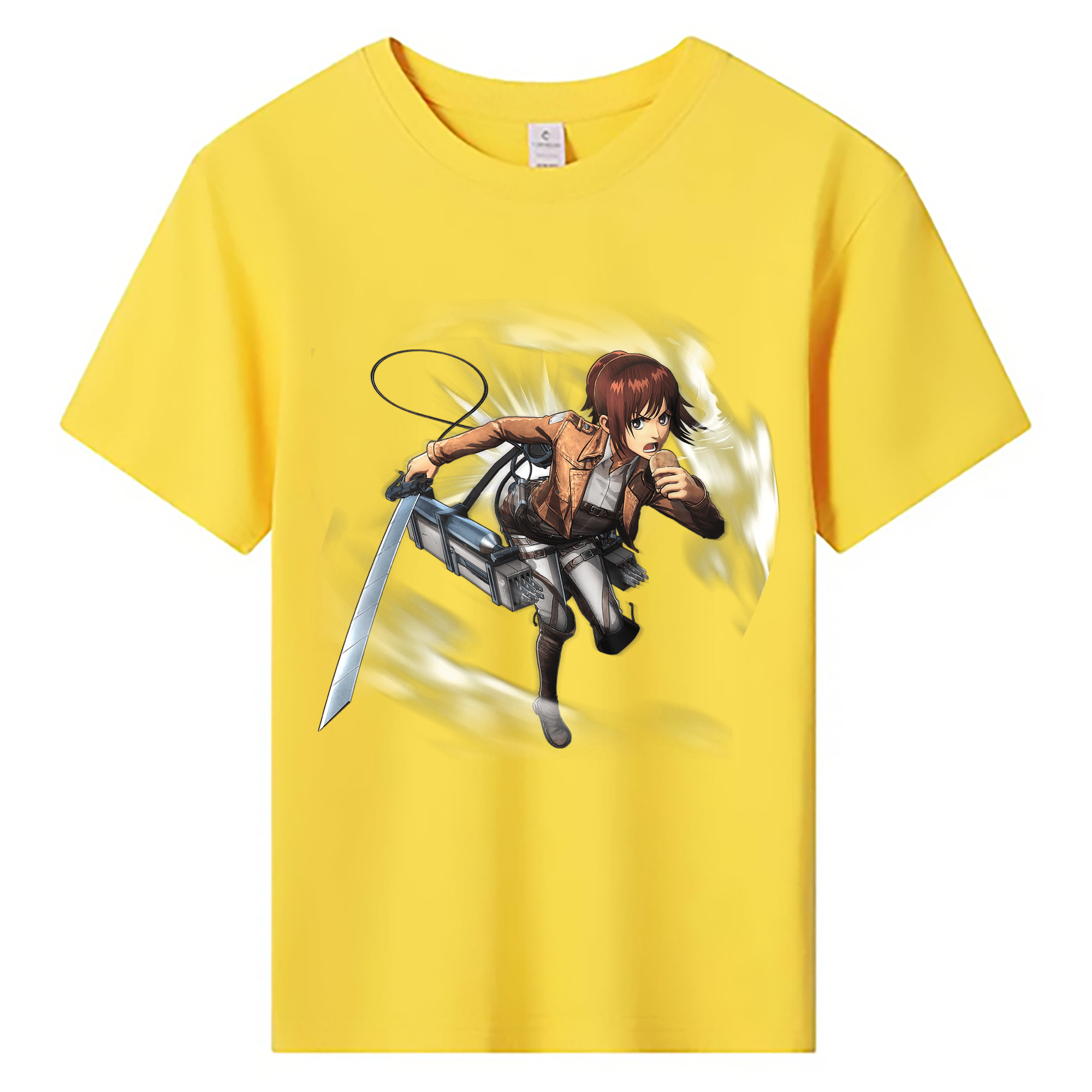 （画像用） 進撃の巨人 サシャ·ブラウス Attack on Titan Sasha Blaus 綿100％キッズTシャツ（フロントプリント）