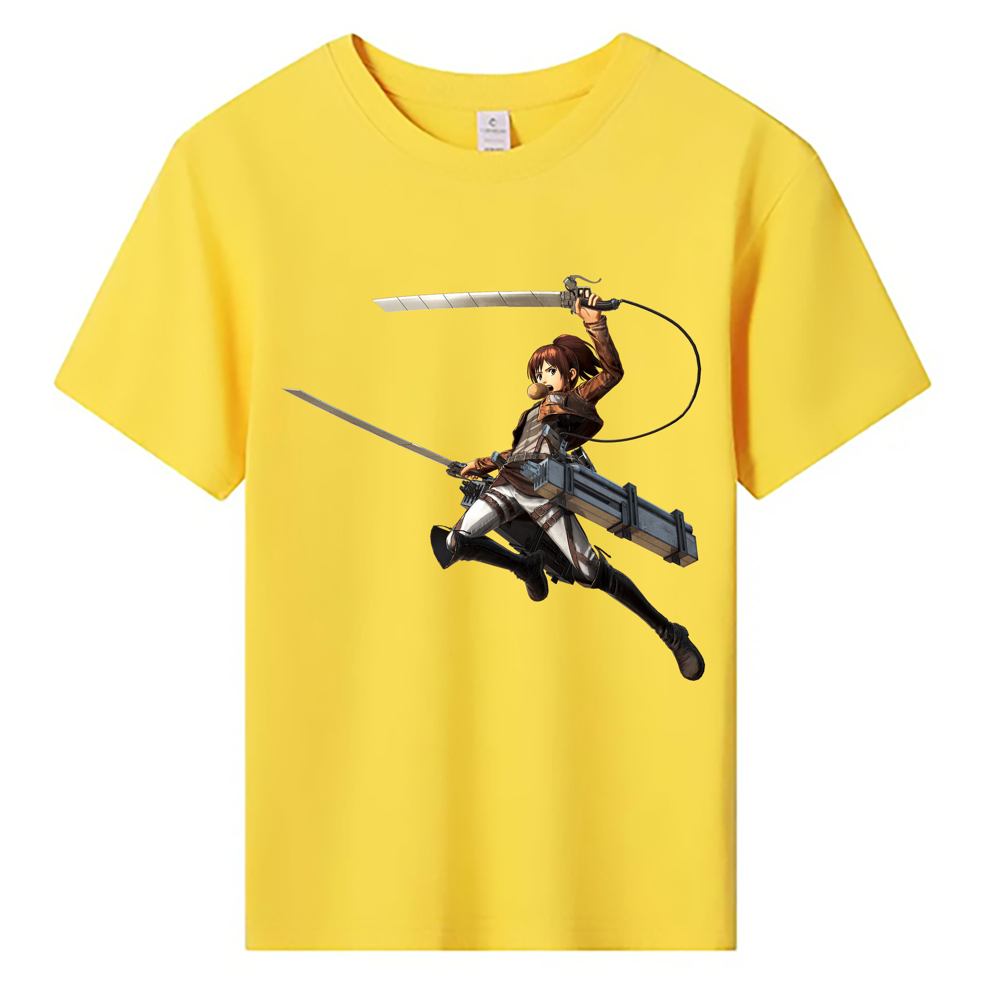 （画像用） 進撃の巨人 サシャ·ブラウス Attack on Titan Sasha Blaus 綿100％キッズTシャツ（フロントプリント）