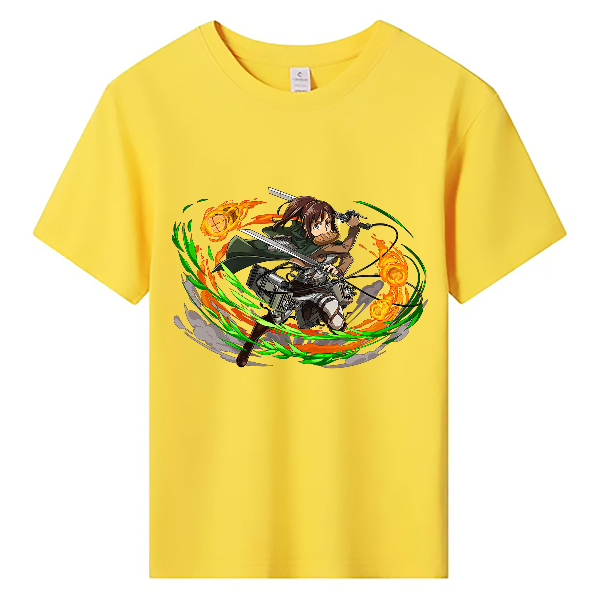 （画像用） 進撃の巨人 サシャ·ブラウス Attack on Titan Sasha Blaus 綿100％キッズTシャツ（フロントプリント）