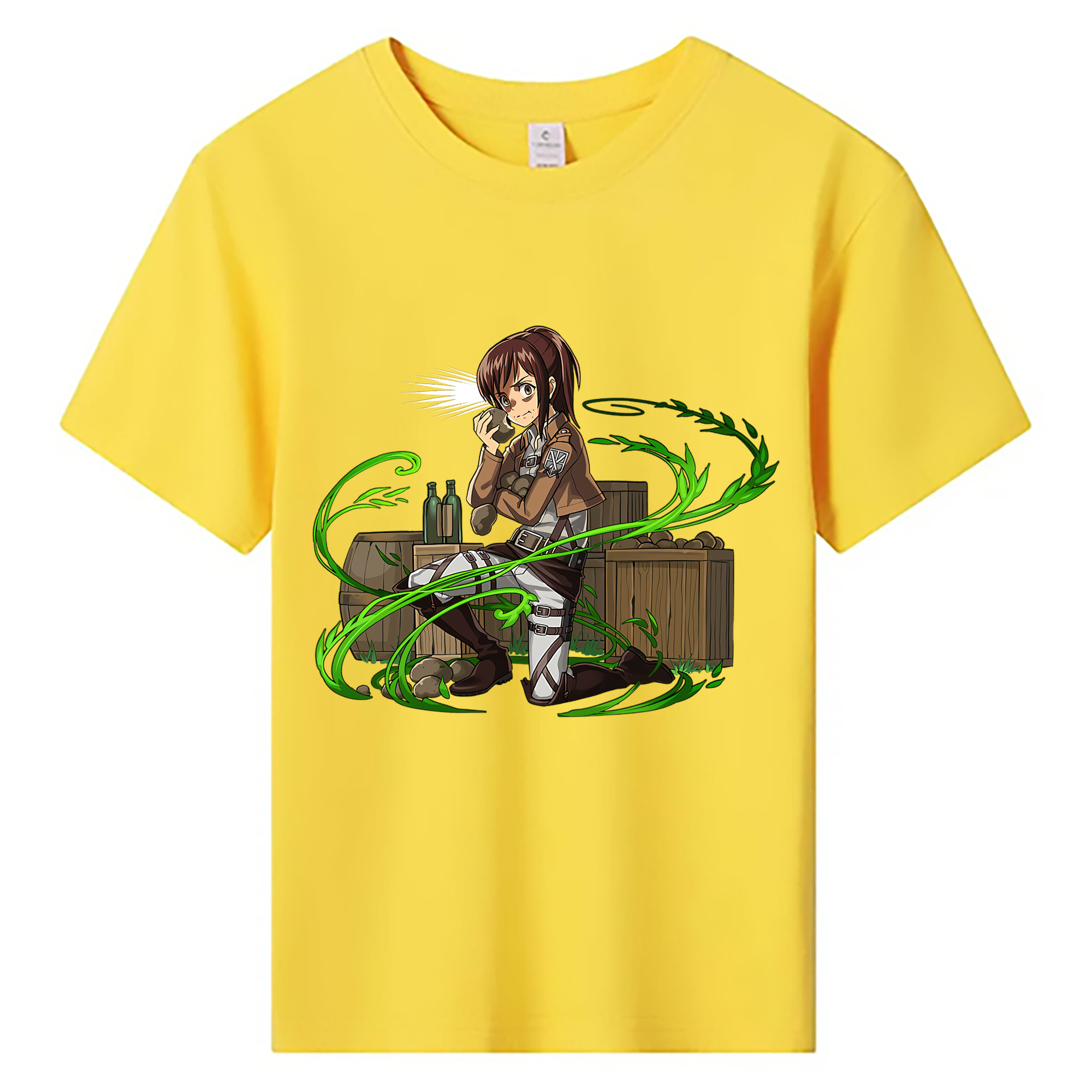 （画像用） 進撃の巨人 サシャ·ブラウス Attack on Titan Sasha Blaus 綿100％キッズTシャツ（フロントプリント）