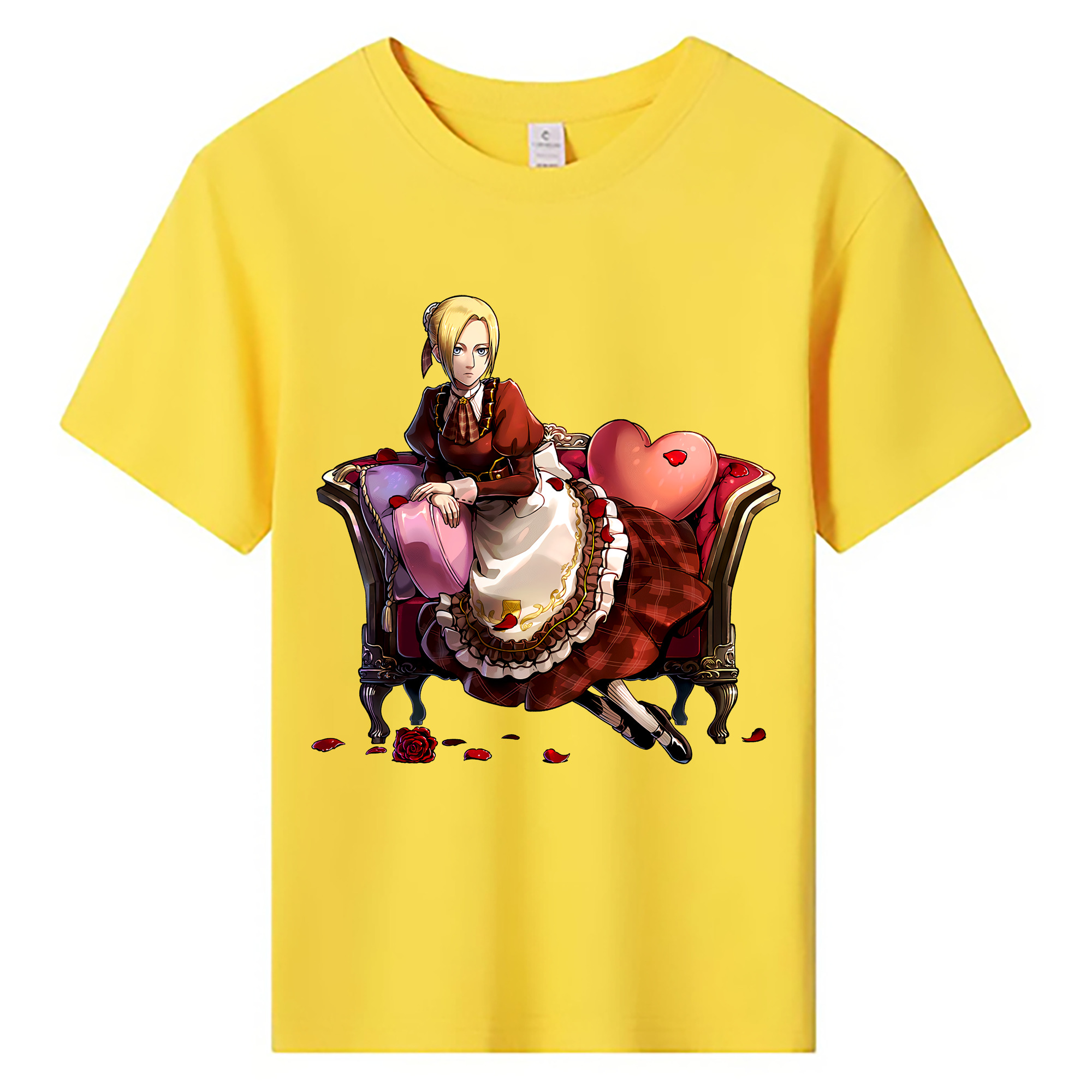 （画像用） 進撃の巨人 アニ・レオンハート Attack on Titan Annie Leonhart 綿100％キッズTシャツ（フロントプリント）