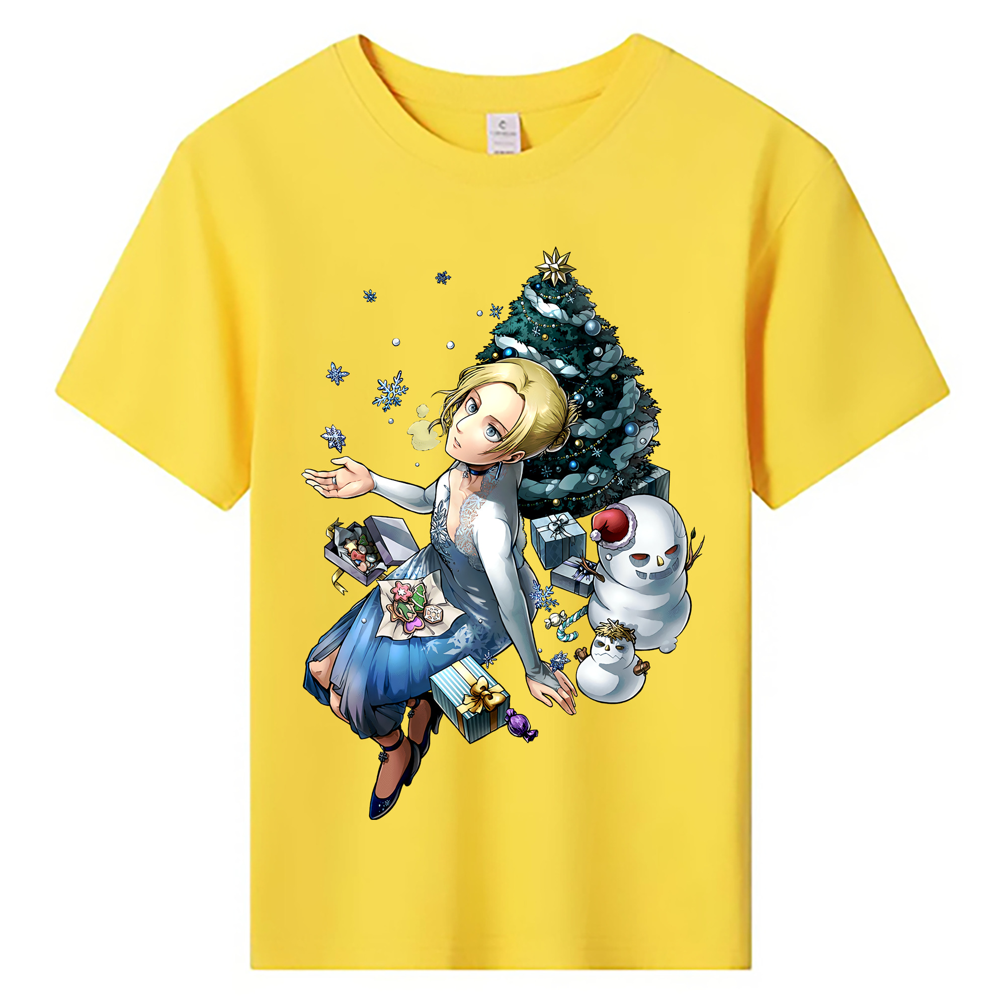 （画像用） 進撃の巨人 アニ・レオンハート Attack on Titan Annie Leonhart 綿100％キッズTシャツ（フロントプリント）
