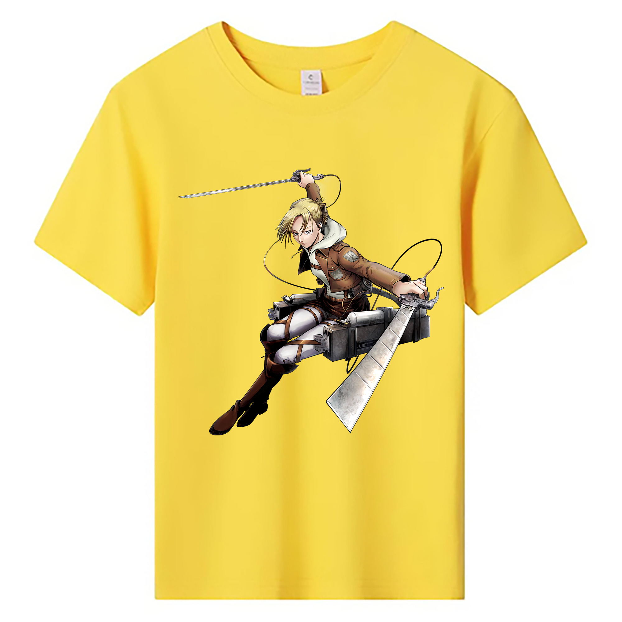 （画像用） 進撃の巨人 アニ・レオンハート Attack on Titan Annie Leonhart 綿100％キッズTシャツ（フロントプリント）