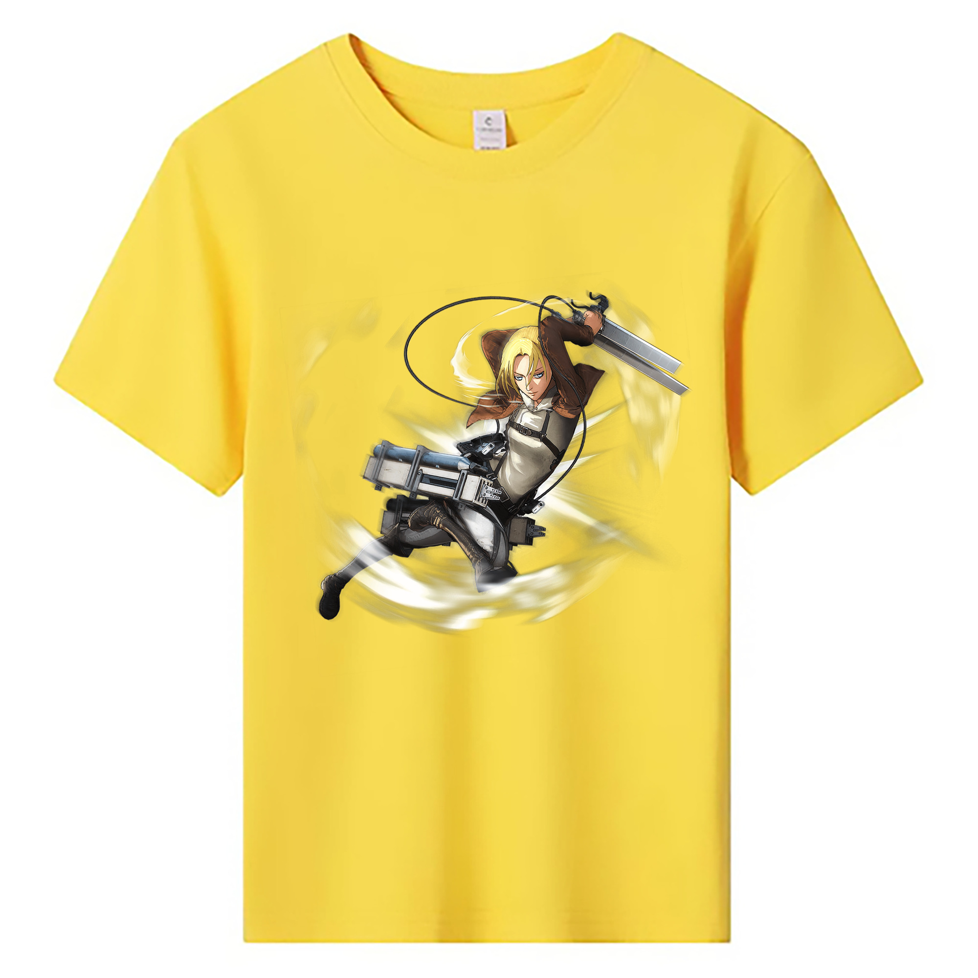 （画像用） 進撃の巨人 アニ・レオンハート Attack on Titan Annie Leonhart 綿100％キッズTシャツ（フロントプリント）