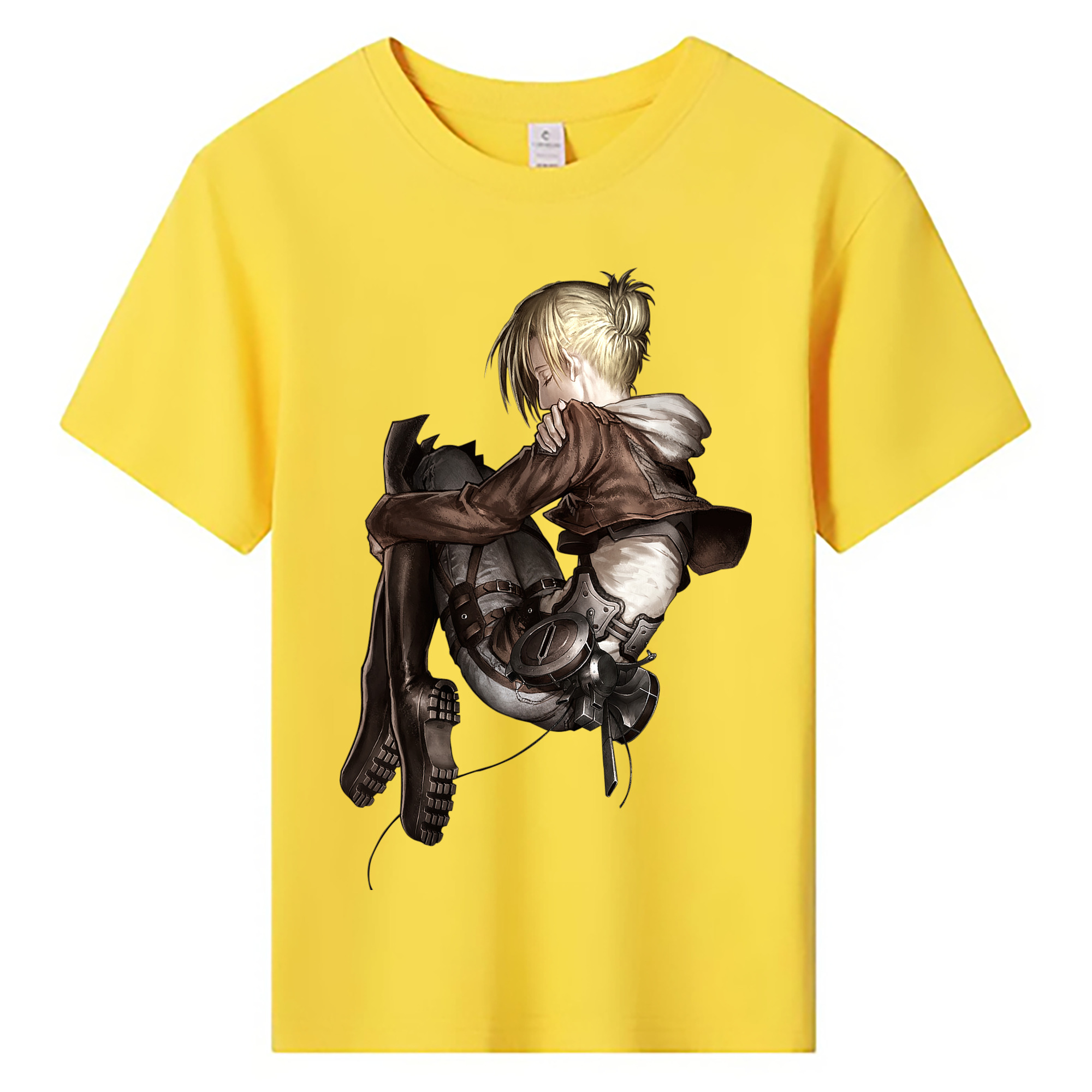 （画像用） 進撃の巨人 アニ・レオンハート Attack on Titan Annie Leonhart 綿100％キッズTシャツ（フロントプリント）