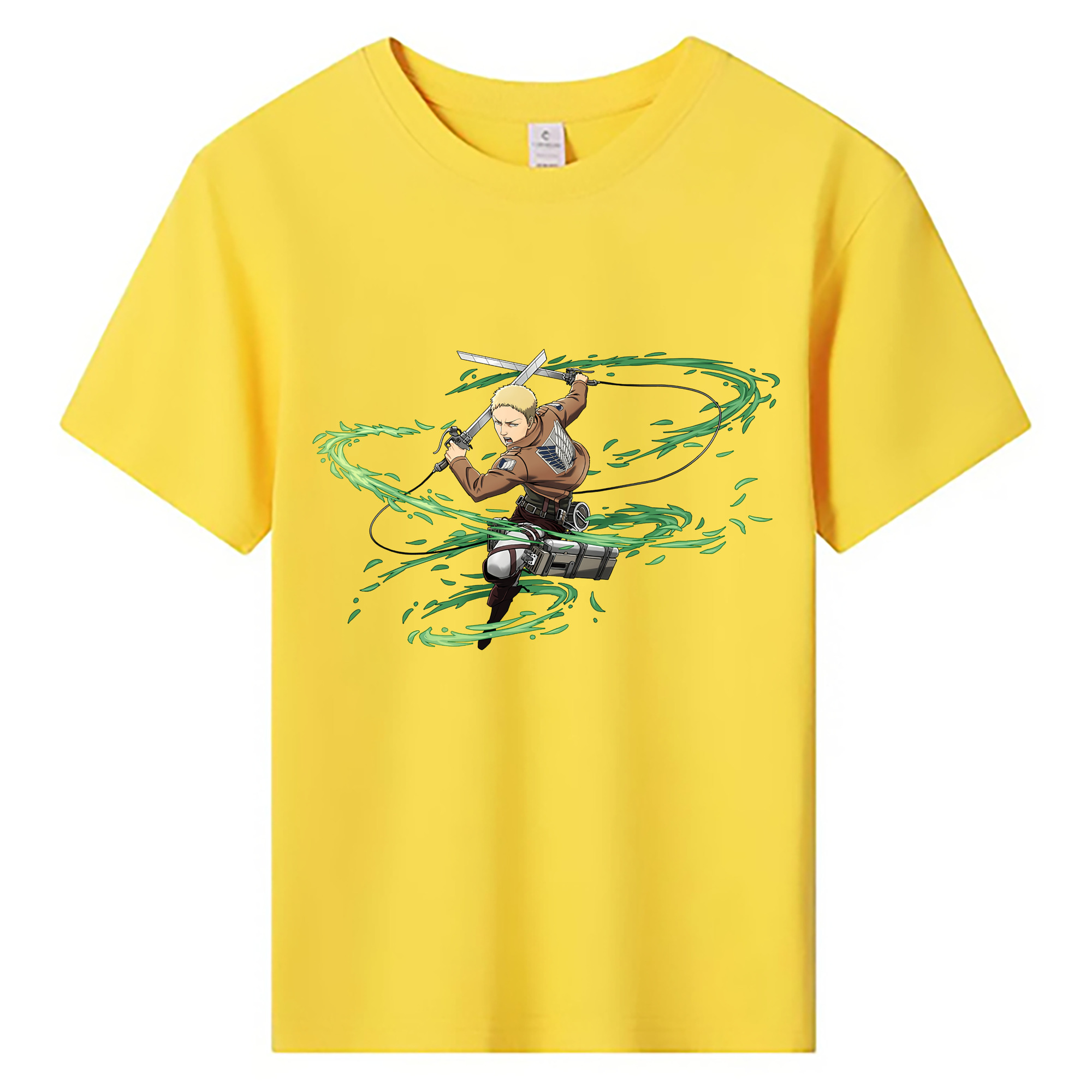（画像用） 進撃の巨人 ライナー・ブラウン Attack on Titan Reiner Braun 綿100％キッズTシャツ（フロントプリント）