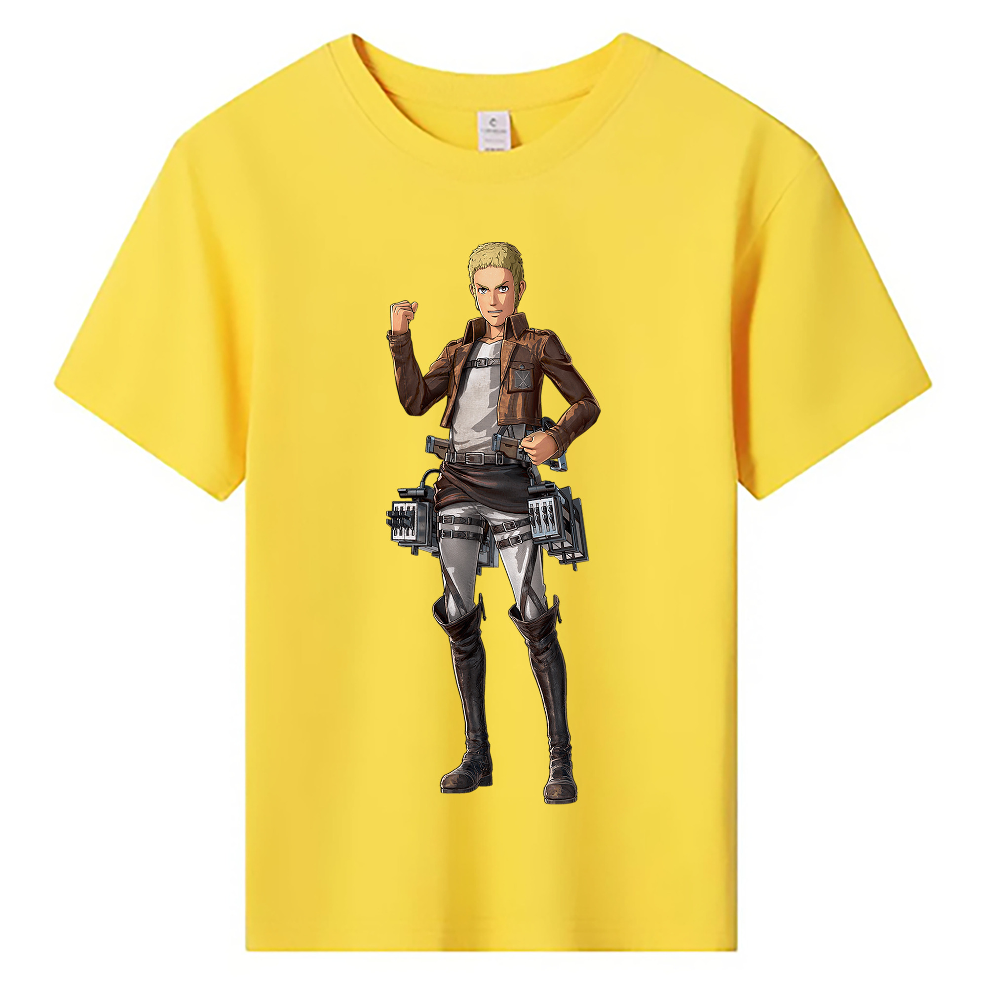 （画像用） 進撃の巨人 ライナー・ブラウン Attack on Titan Reiner Braun 綿100％キッズTシャツ（フロントプリント）