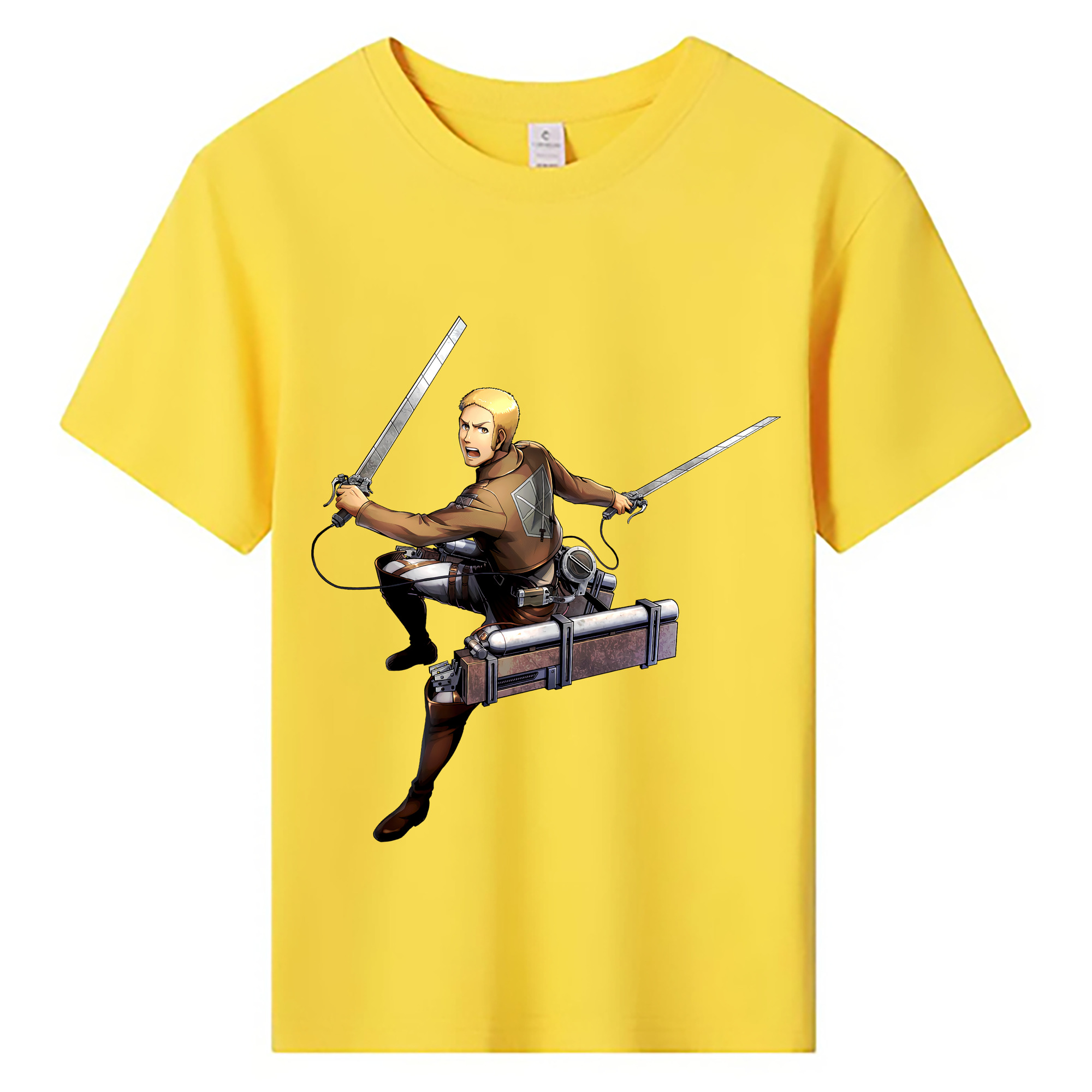（画像用） 進撃の巨人 ライナー・ブラウン Attack on Titan Reiner Braun 綿100％キッズTシャツ（フロントプリント）