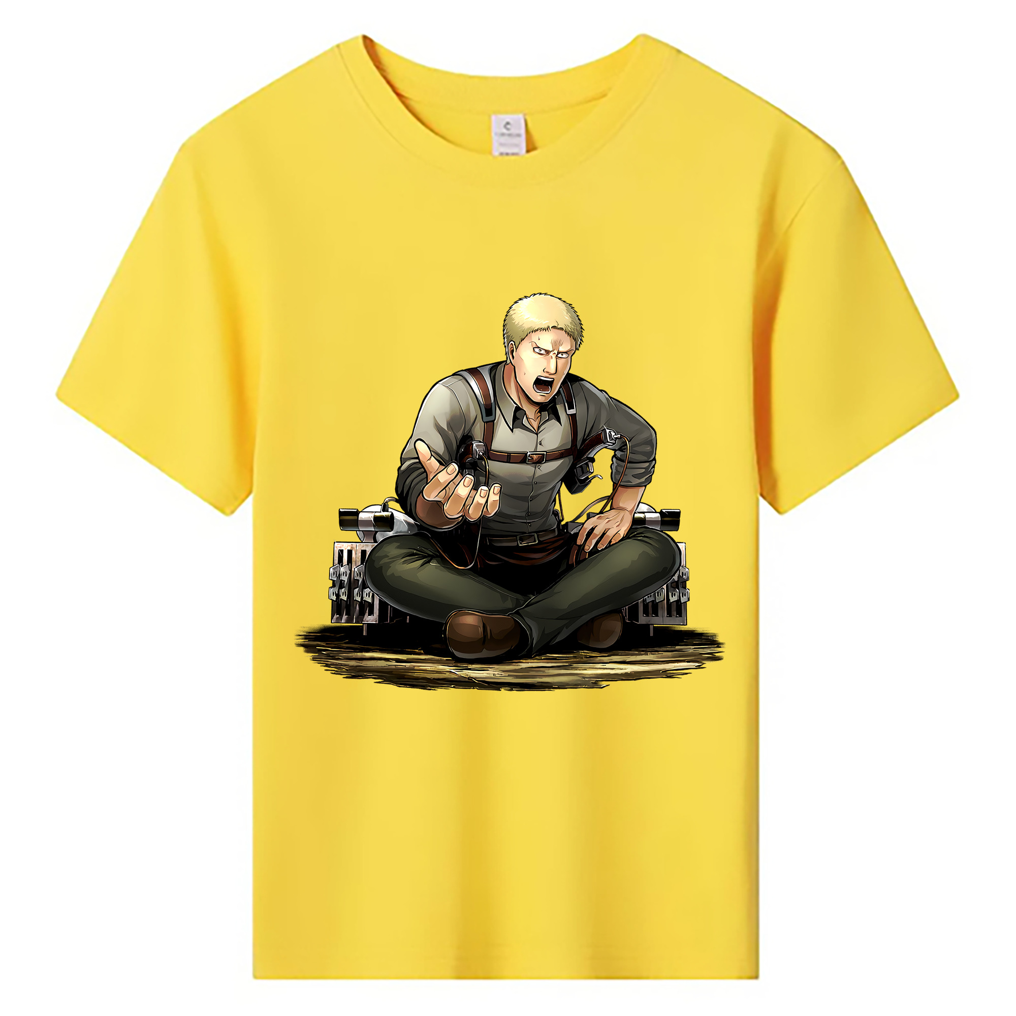 （画像用） 進撃の巨人 ライナー・ブラウン Attack on Titan Reiner Braun 綿100％キッズTシャツ（フロントプリント）