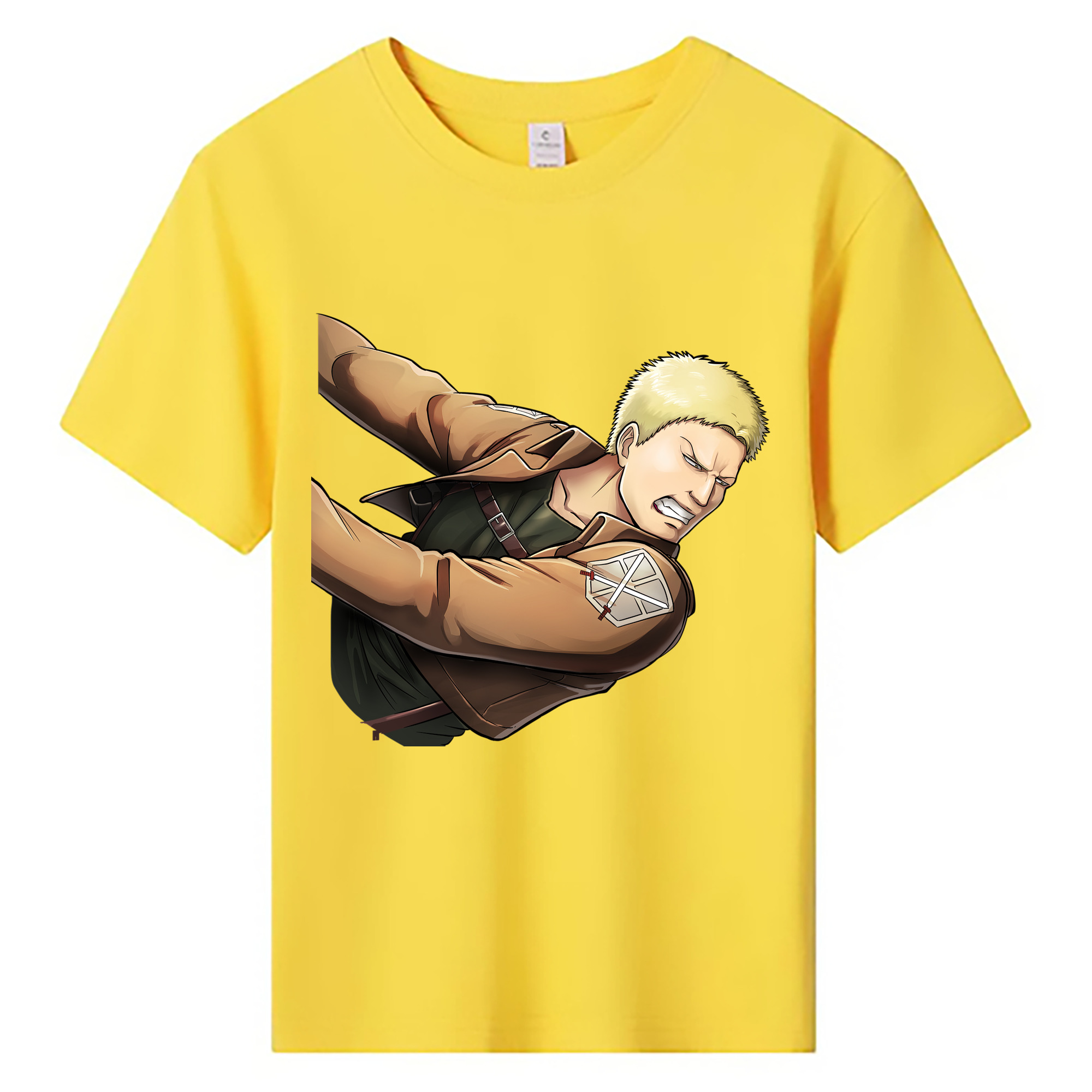 （画像用） 進撃の巨人 ライナー・ブラウン Attack on Titan Reiner Braun 綿100％キッズTシャツ（フロントプリント）