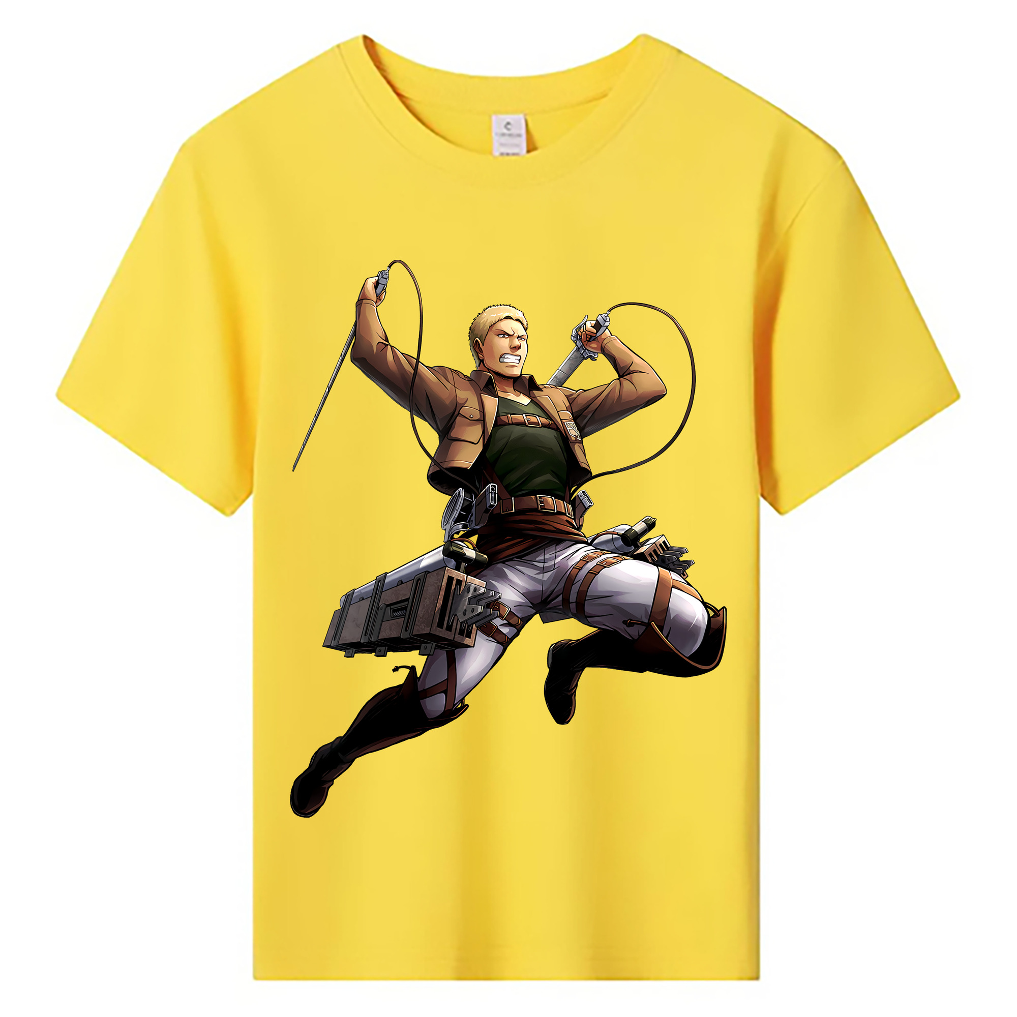 （画像用） 進撃の巨人 ライナー・ブラウン Attack on Titan Reiner Braun 綿100％キッズTシャツ（フロントプリント）