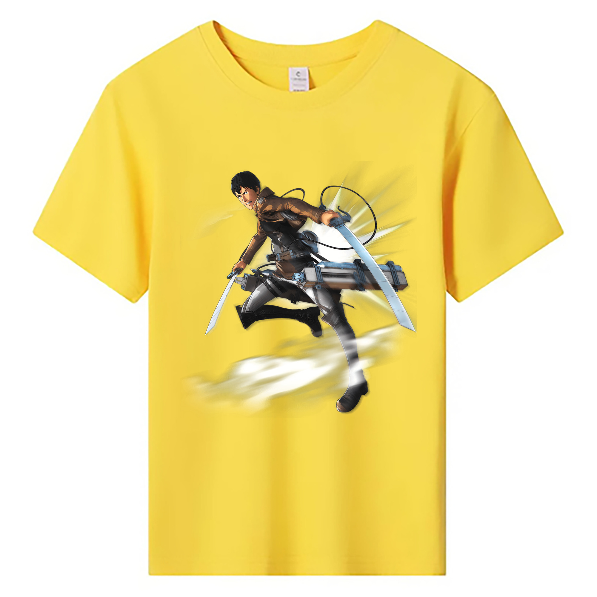 （画像用） 進撃の巨人 ベルトルト・フーバー Attack on Titan Bertholdt Hoover 綿100％キッズTシャツ（フロントプリント）