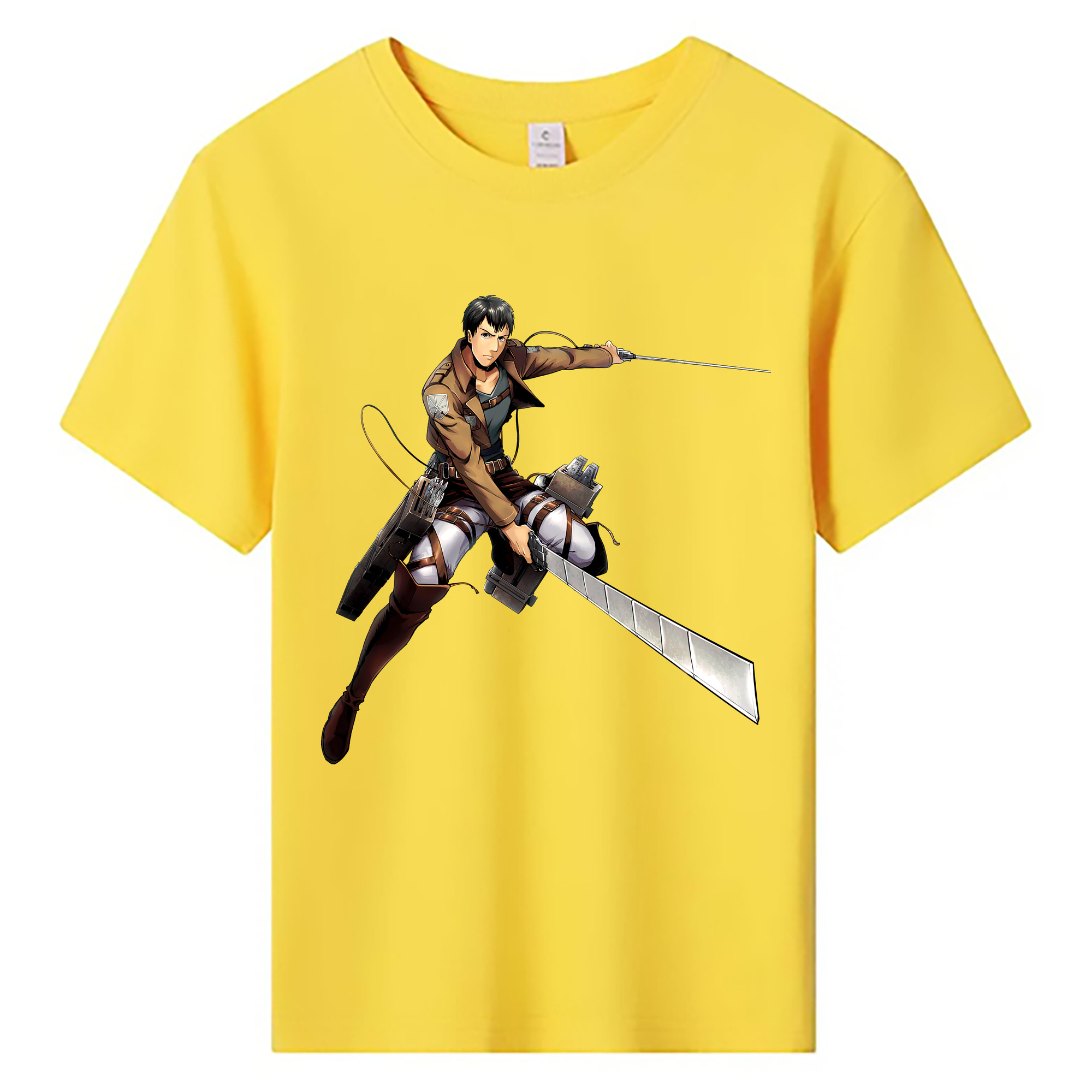 （画像用） 進撃の巨人 ベルトルト・フーバー Attack on Titan Bertholdt Hoover 綿100％キッズTシャツ（フロントプリント）
