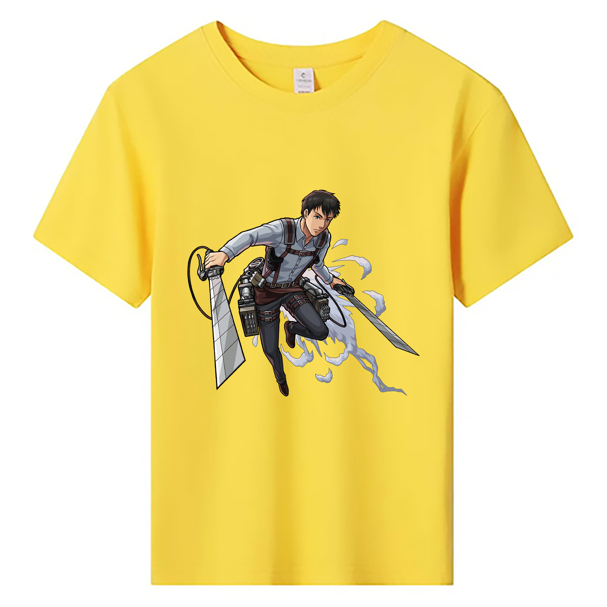 （画像用） 進撃の巨人 ベルトルト・フーバー Attack on Titan Bertholdt Hoover 綿100％キッズTシャツ（フロントプリント）