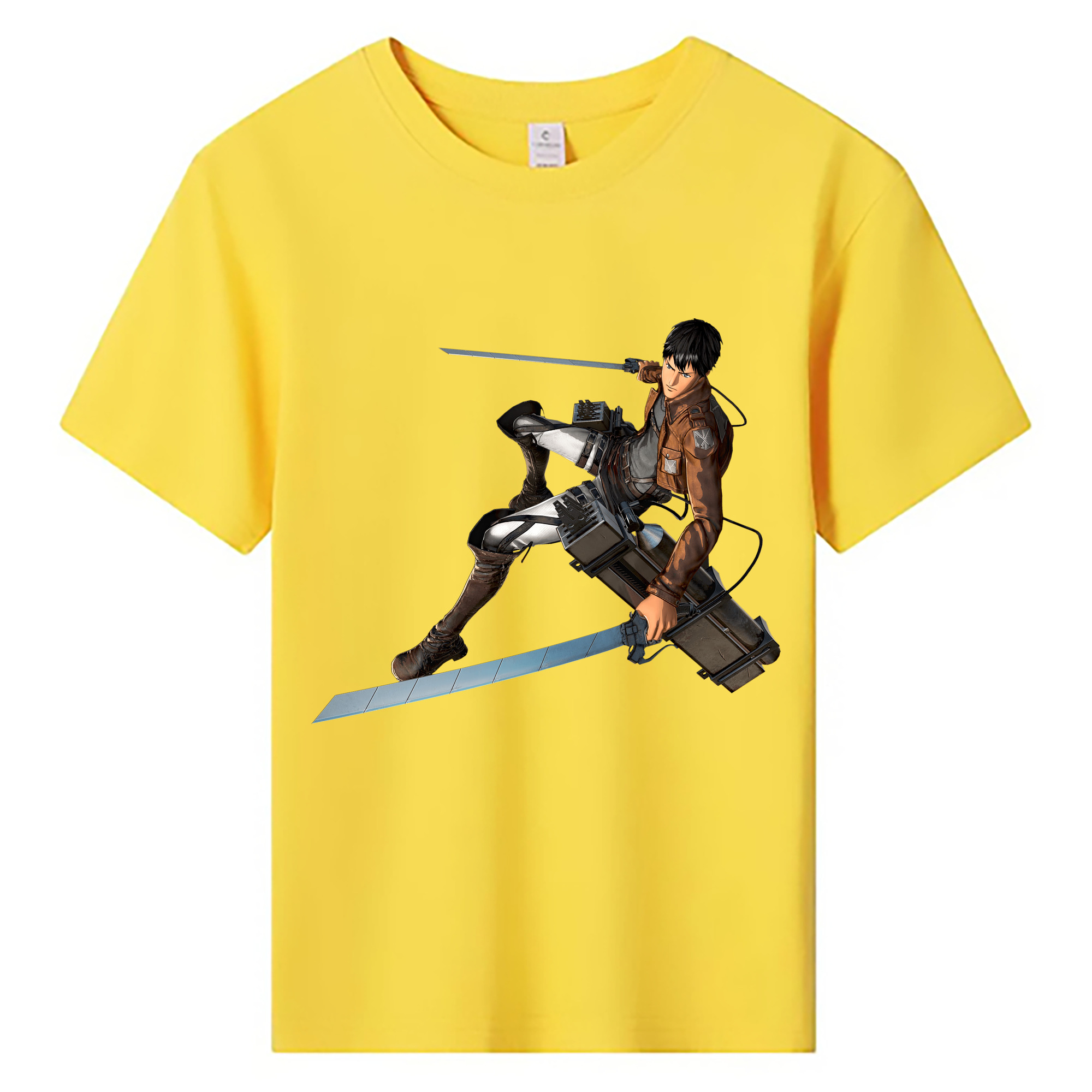 （画像用） 進撃の巨人 ベルトルト・フーバー Attack on Titan Bertholdt Hoover 綿100％キッズTシャツ（フロントプリント）
