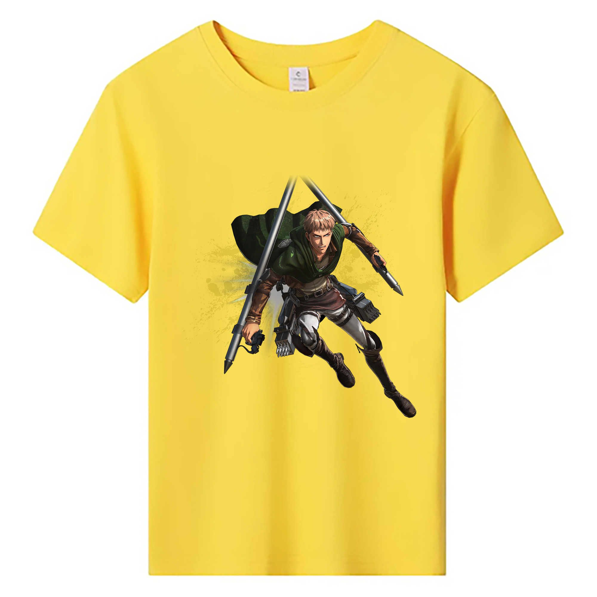 （画像用） 進撃の巨人 ジャン・キルシュタイン Attack on Titan Jean Kirstein 綿100％キッズTシャツ（フロントプリント）