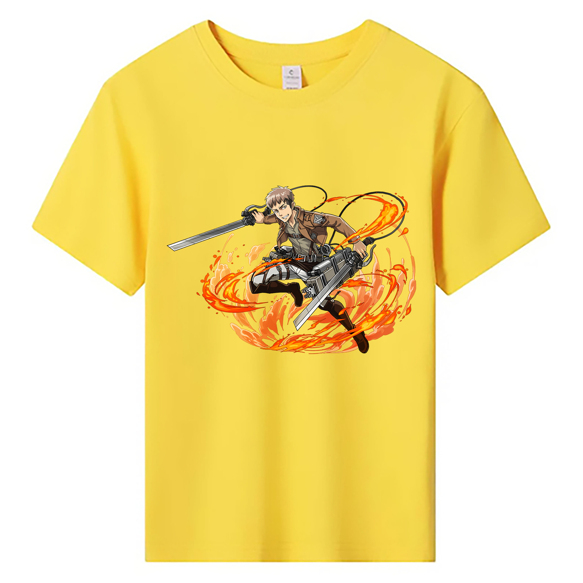 （画像用） 進撃の巨人 ジャン・キルシュタイン Attack on Titan Jean Kirstein 綿100％キッズTシャツ（フロントプリント）