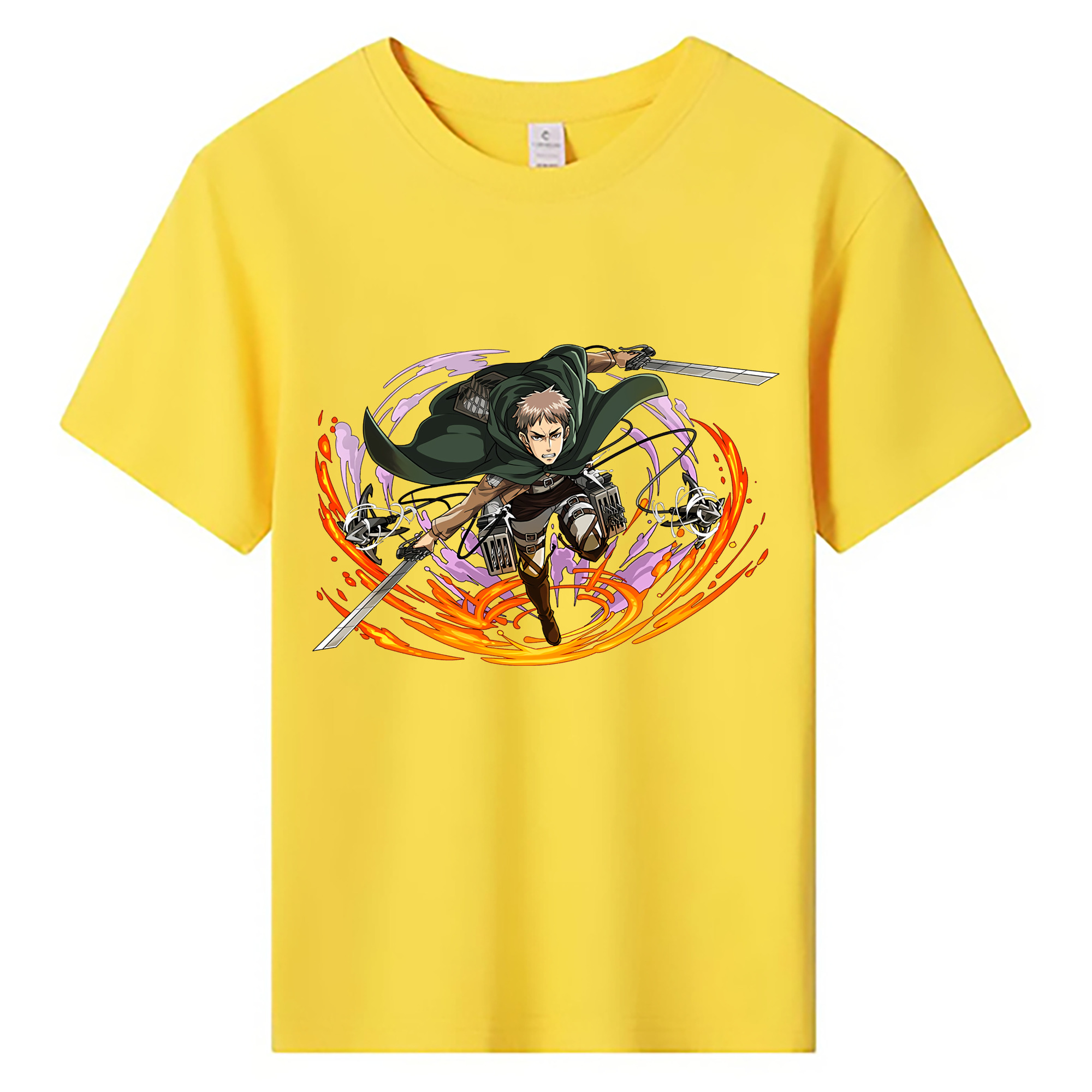 （画像用） 進撃の巨人 ジャン・キルシュタイン Attack on Titan Jean Kirstein 綿100％キッズTシャツ（フロントプリント）