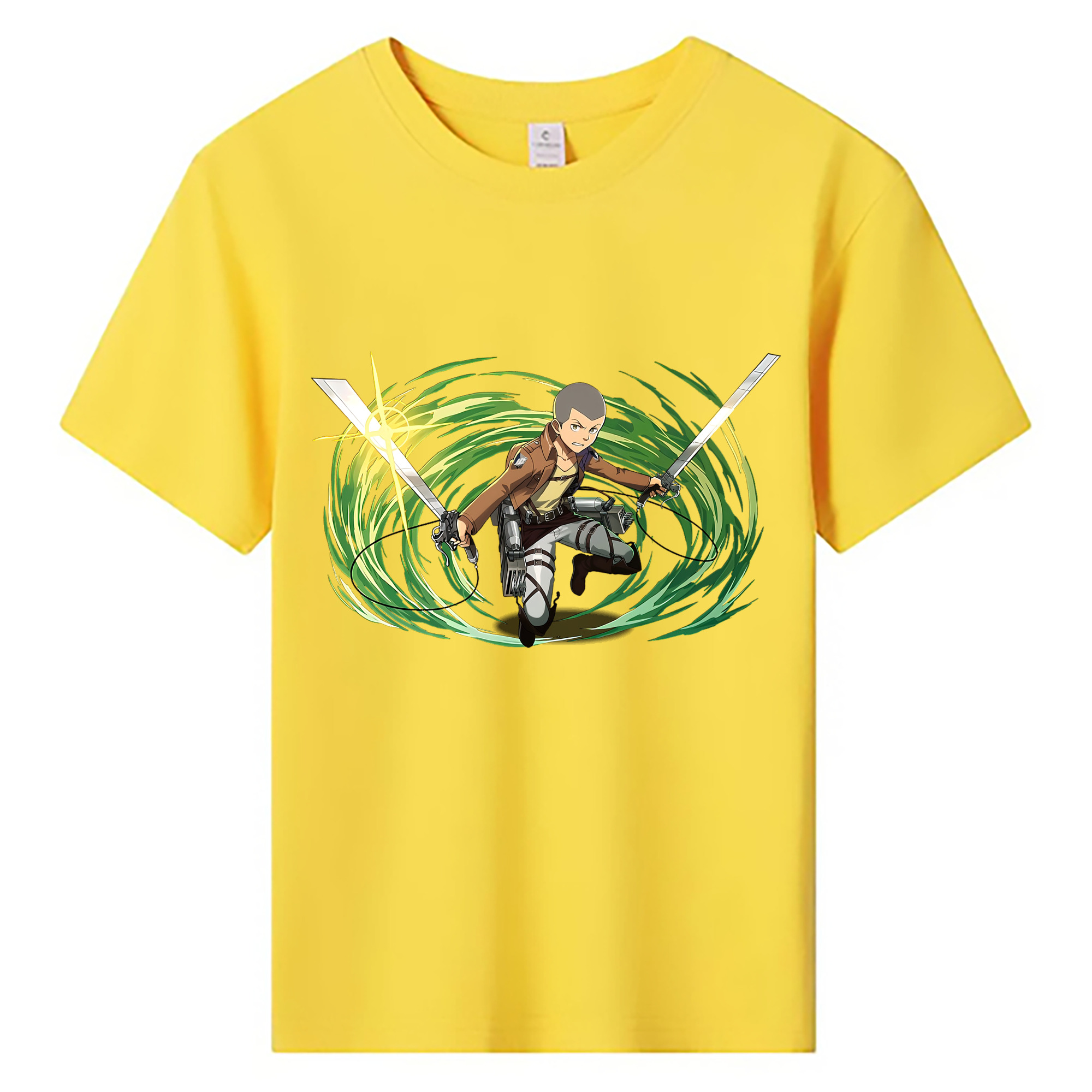 （画像用） 進撃の巨人 コニー·スプリンガー Attack on Titan Connie Springer 綿100％キッズTシャツ（フロントプリント）