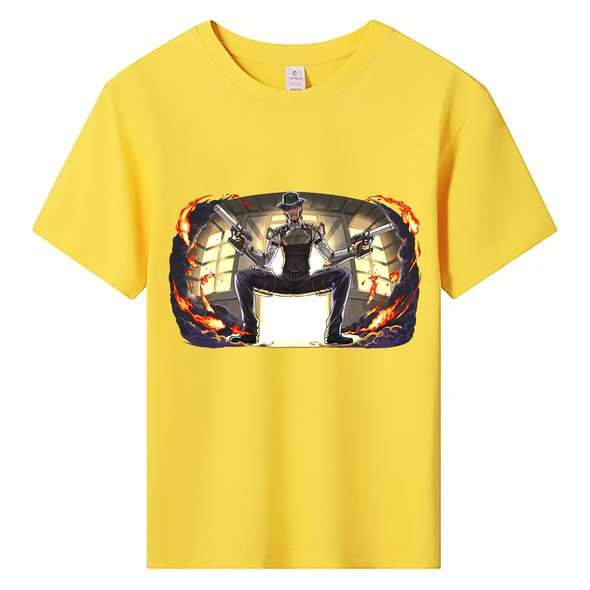 （画像用） 進撃の巨人 ケニー·アッカーマン Attack on Titan Kenny Ackerman 綿100％キッズTシャツ（フロントプリント）