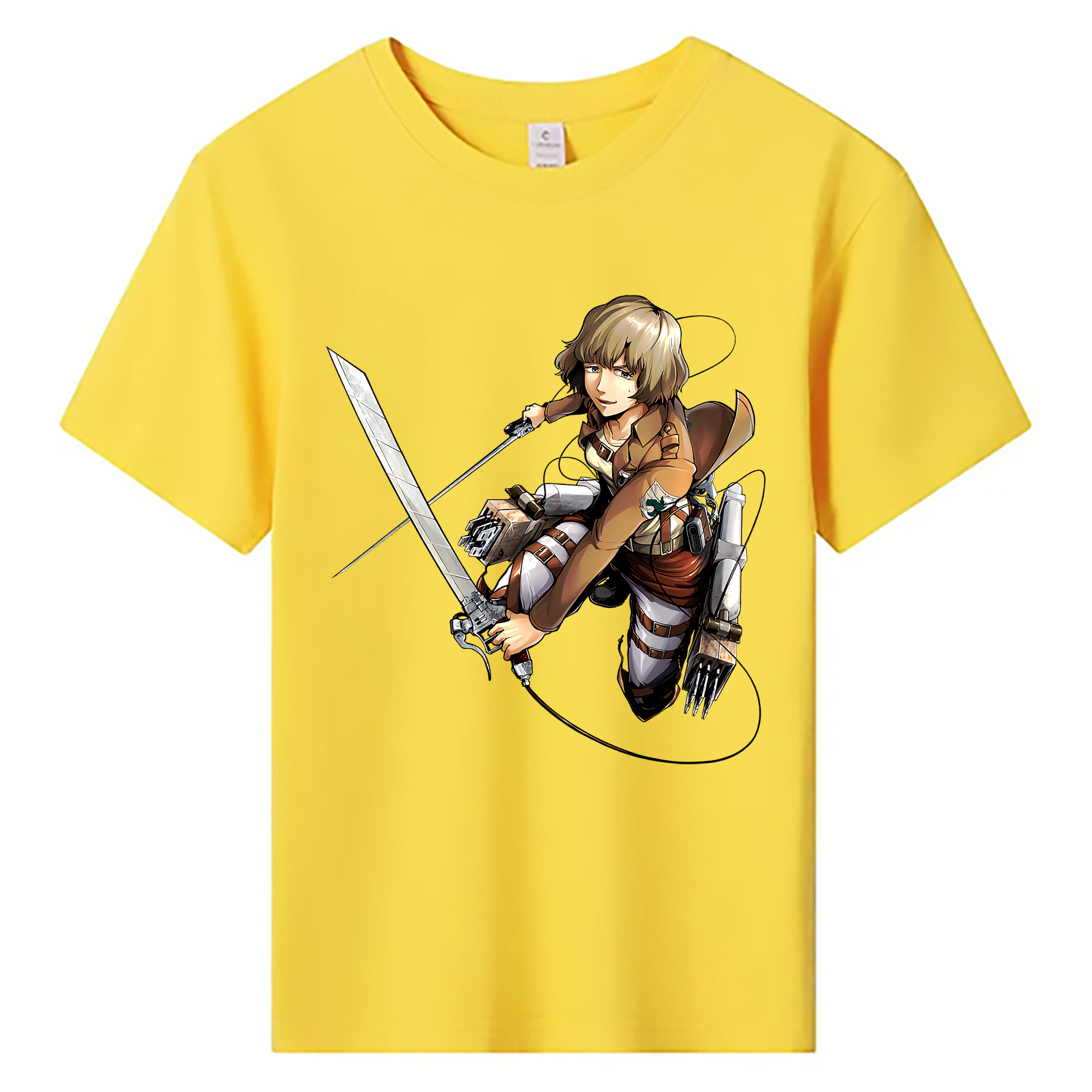（画像用） 進撃の巨人 ヒツチ Attack on Titan Hitch 綿100％キッズTシャツ（フロントプリント）