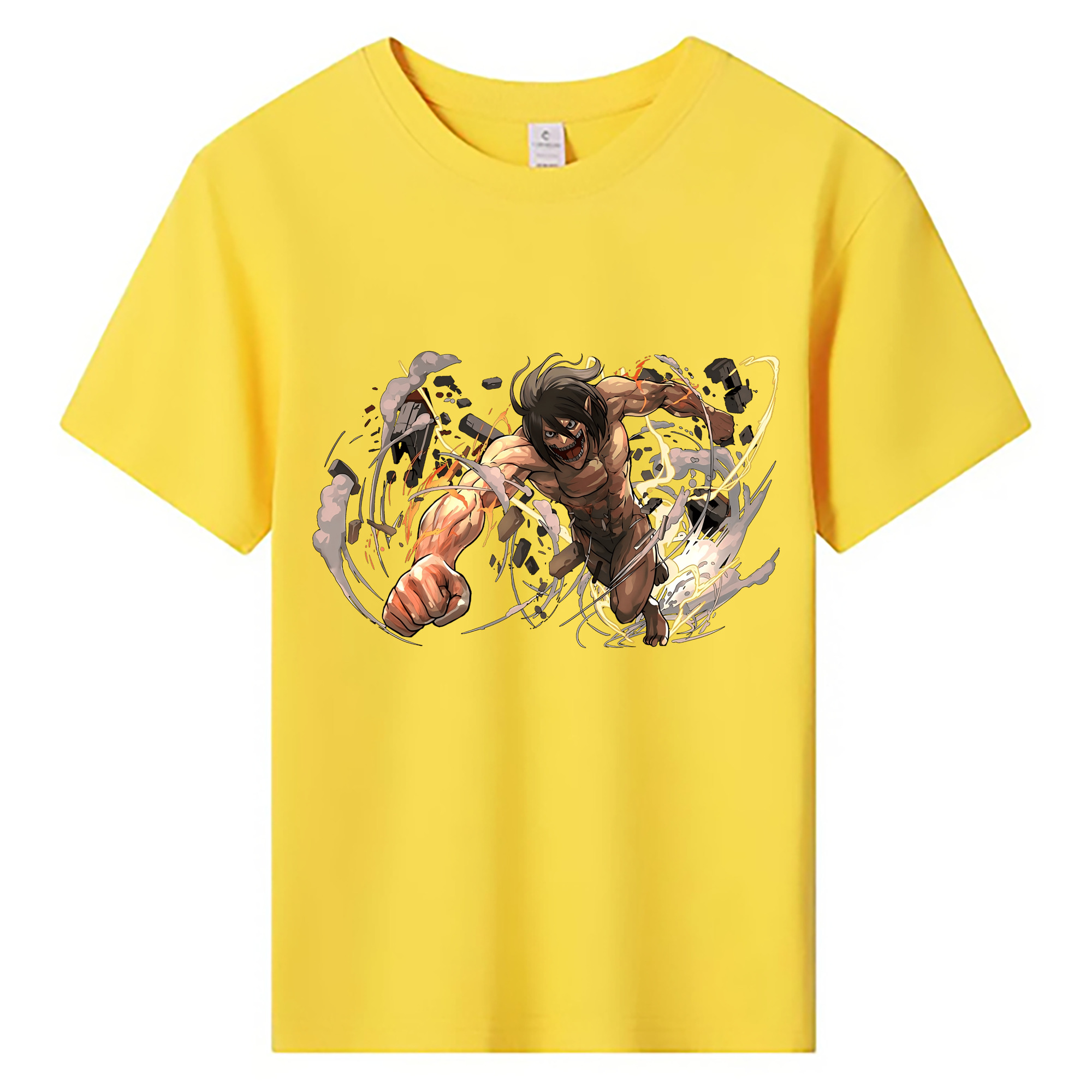 （画像用） 進撃の巨人 Attack on Titan 綿100％キッズTシャツ（フロントプリント）