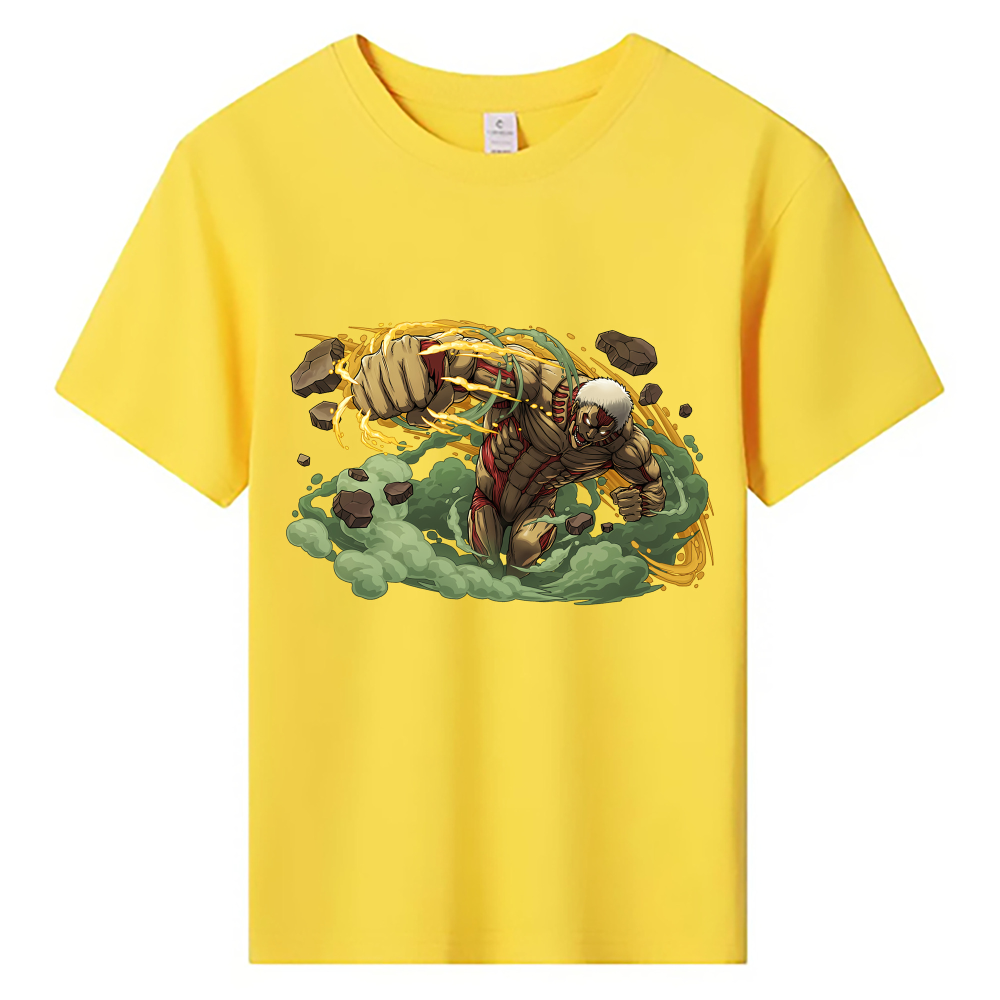 （画像用） 進撃の巨人 Attack on Titan 綿100％キッズTシャツ（フロントプリント）