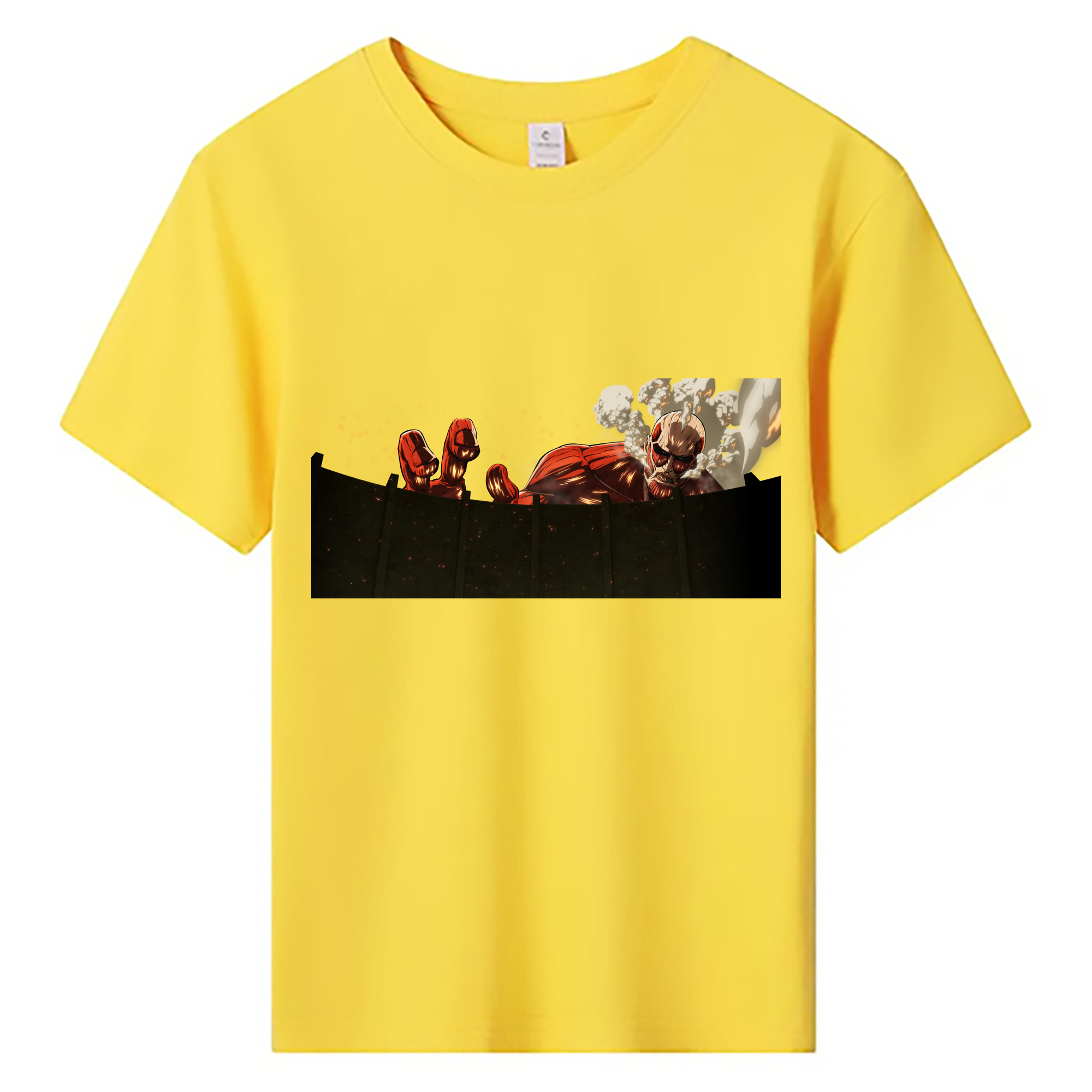 （画像用） 進撃の巨人 Attack on Titan 綿100％キッズTシャツ（フロントプリント）