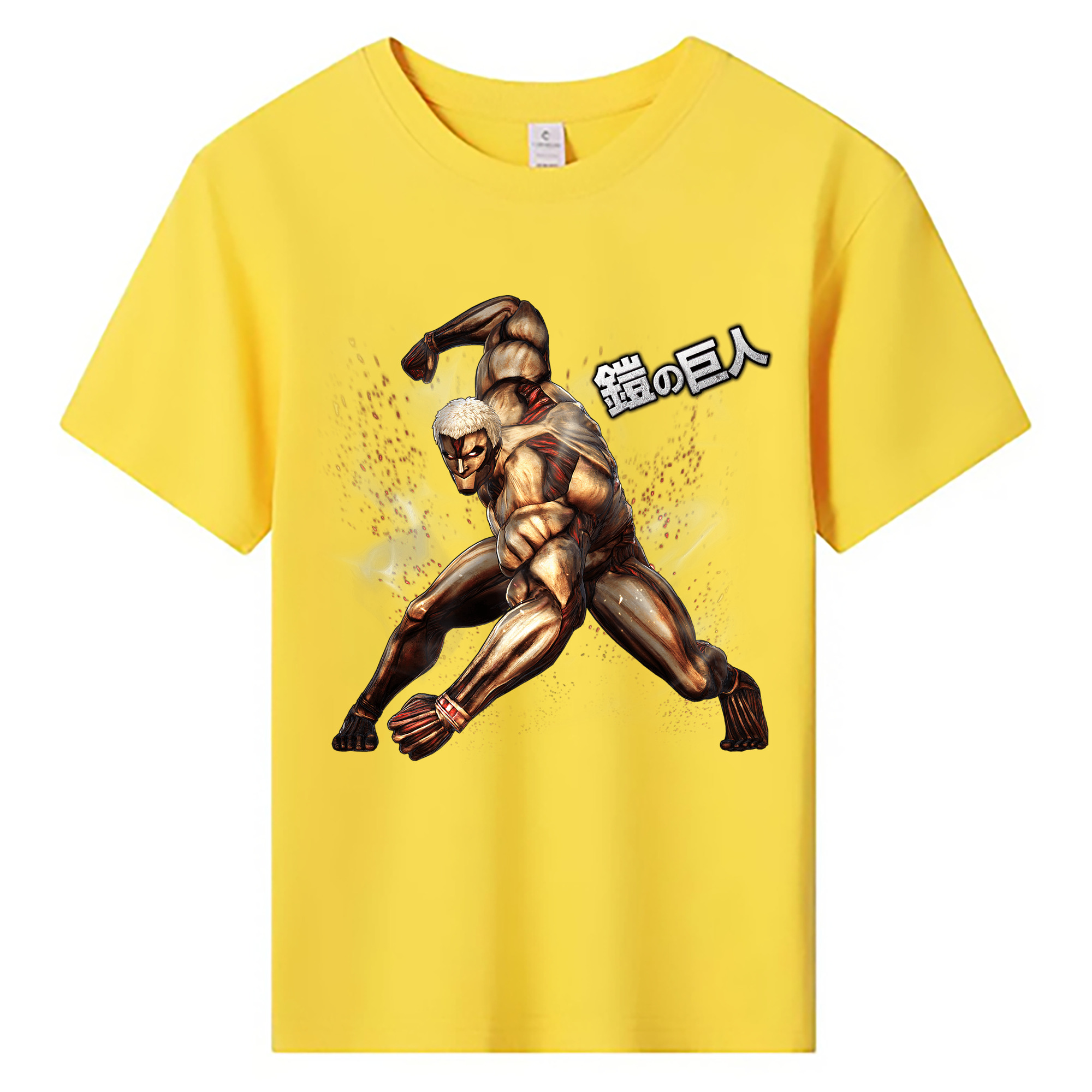 （画像用） 進撃の巨人 Attack on Titan 綿100％キッズTシャツ（フロントプリント）