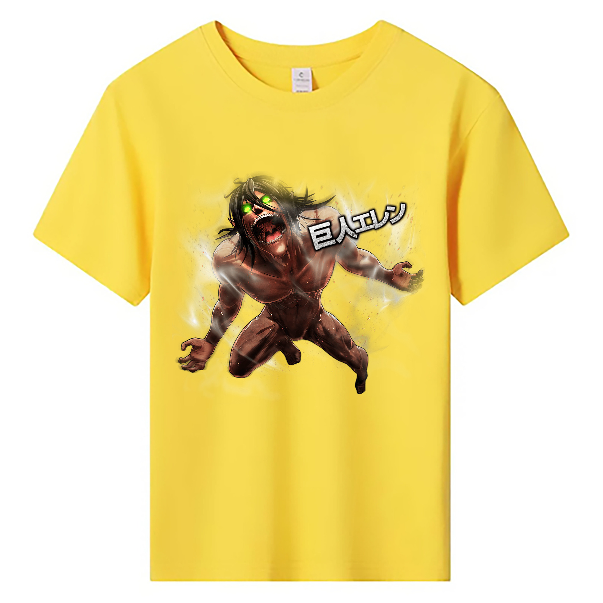 （画像用） 進撃の巨人 Attack on Titan 綿100％キッズTシャツ（フロントプリント）