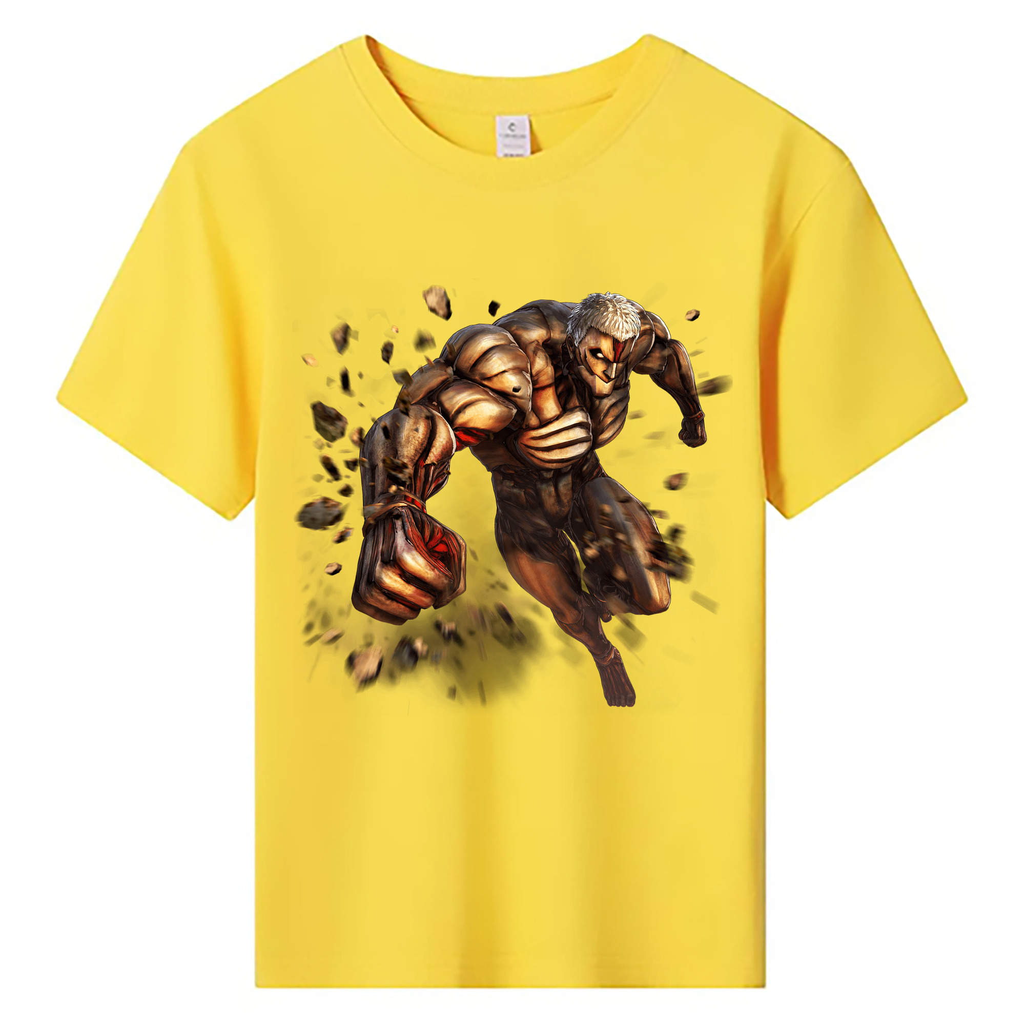 （画像用） 進撃の巨人 Attack on Titan 綿100％キッズTシャツ（フロントプリント）