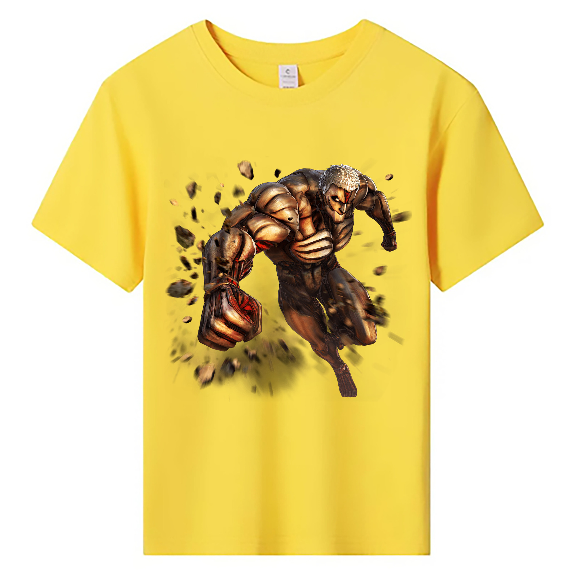 （画像用） 進撃の巨人 Attack on Titan 綿100％キッズTシャツ（フロントプリント）