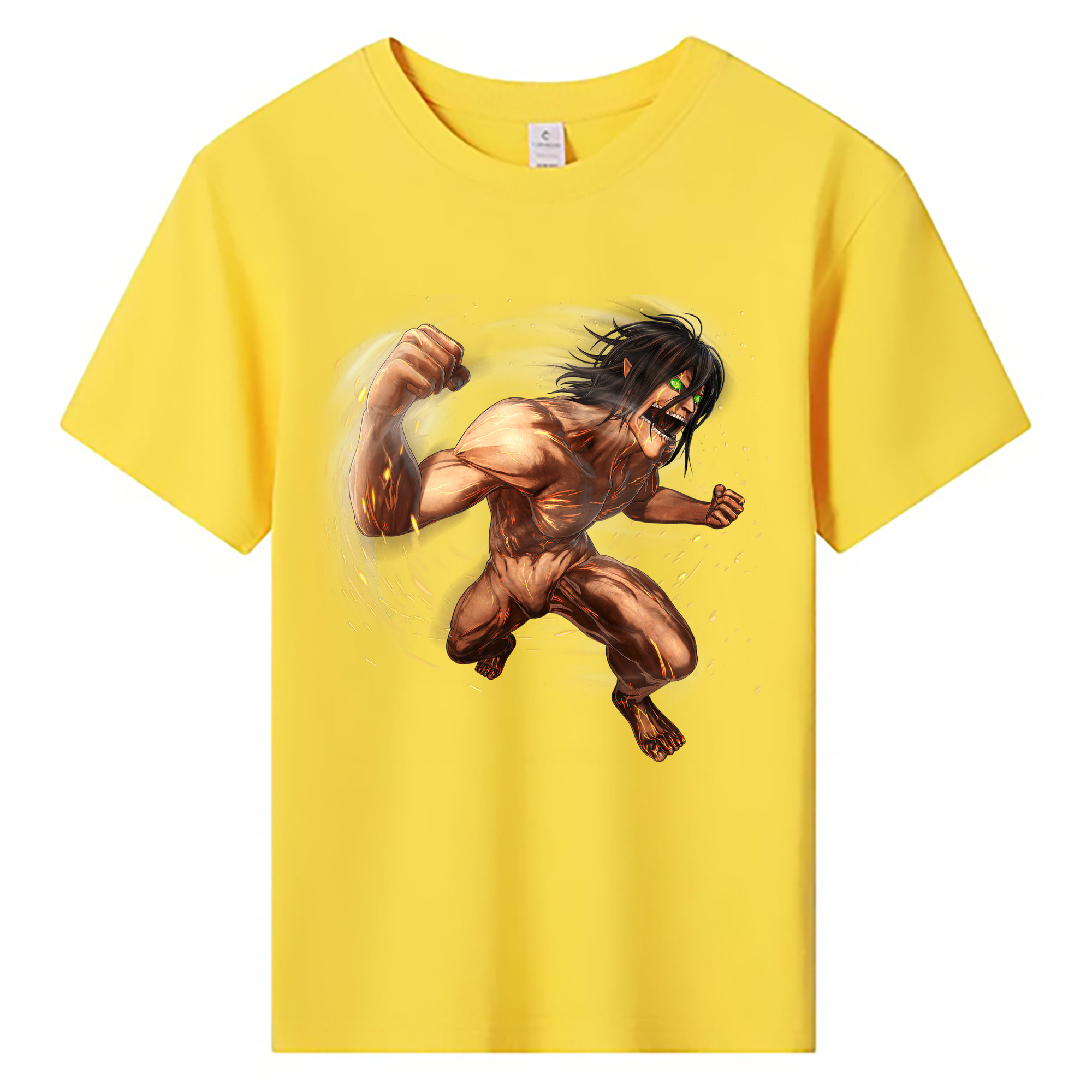 （画像用） 進撃の巨人 Attack on Titan 綿100％キッズTシャツ（フロントプリント）
