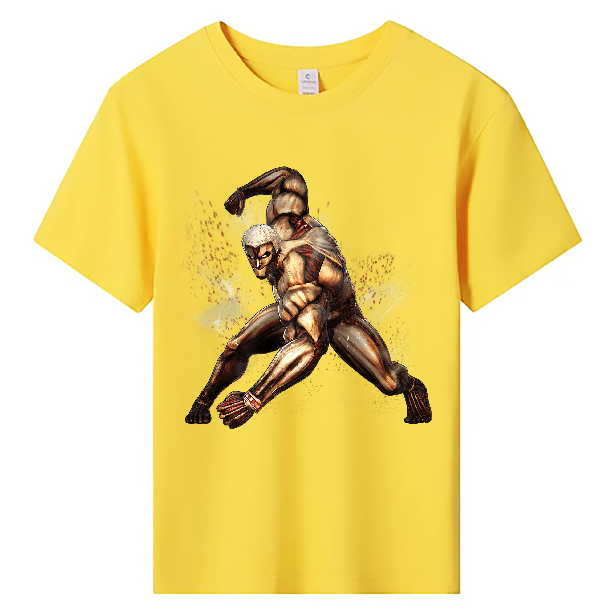 （画像用） 進撃の巨人 Attack on Titan 綿100％キッズTシャツ（フロントプリント）