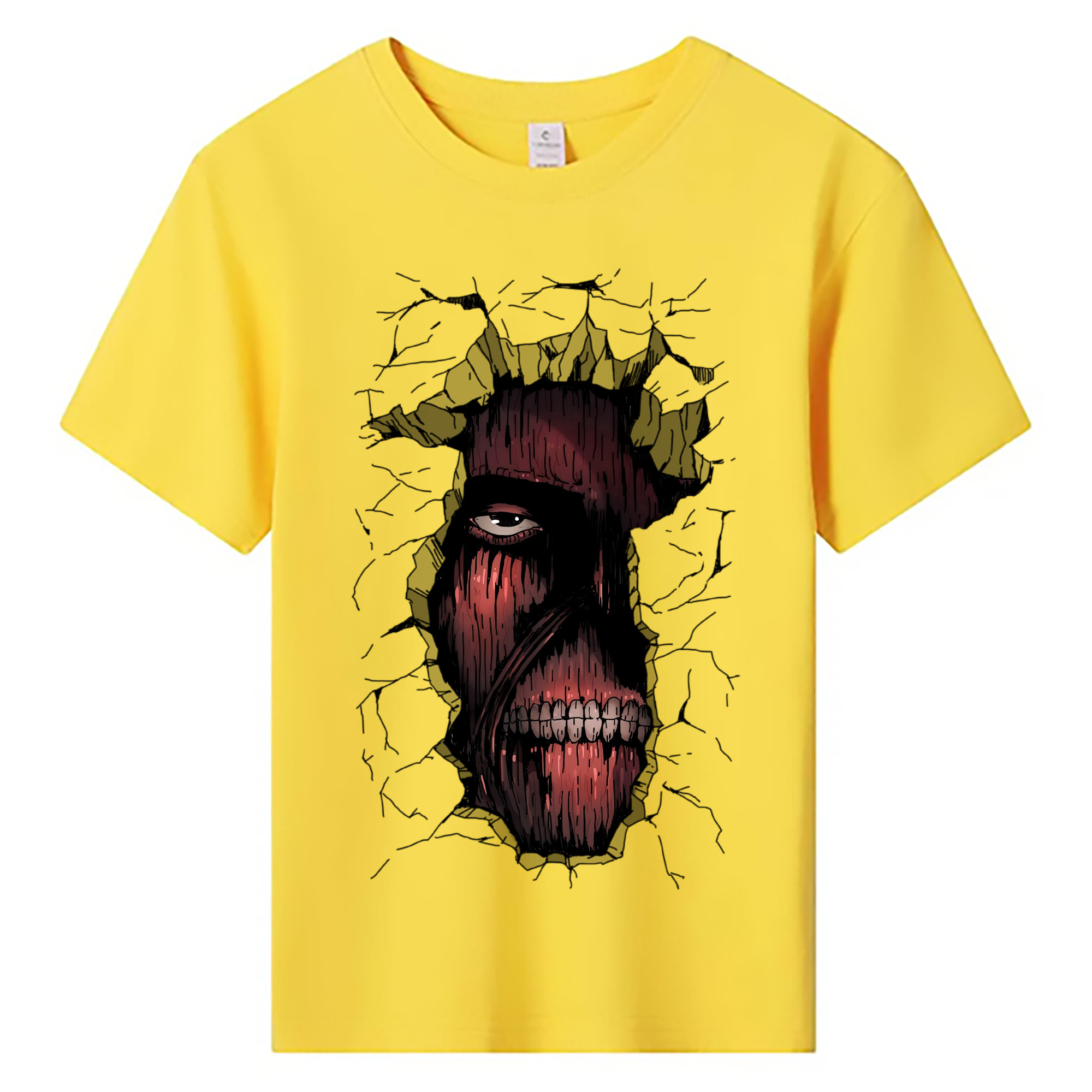 （画像用） 進撃の巨人 Attack on Titan 綿100％キッズTシャツ（フロントプリント）