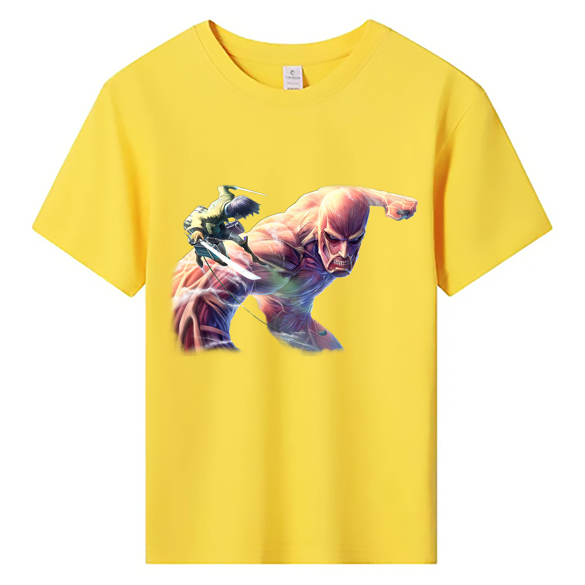 （画像用） 進撃の巨人 Attack on Titan 綿100％キッズTシャツ（フロントプリント）