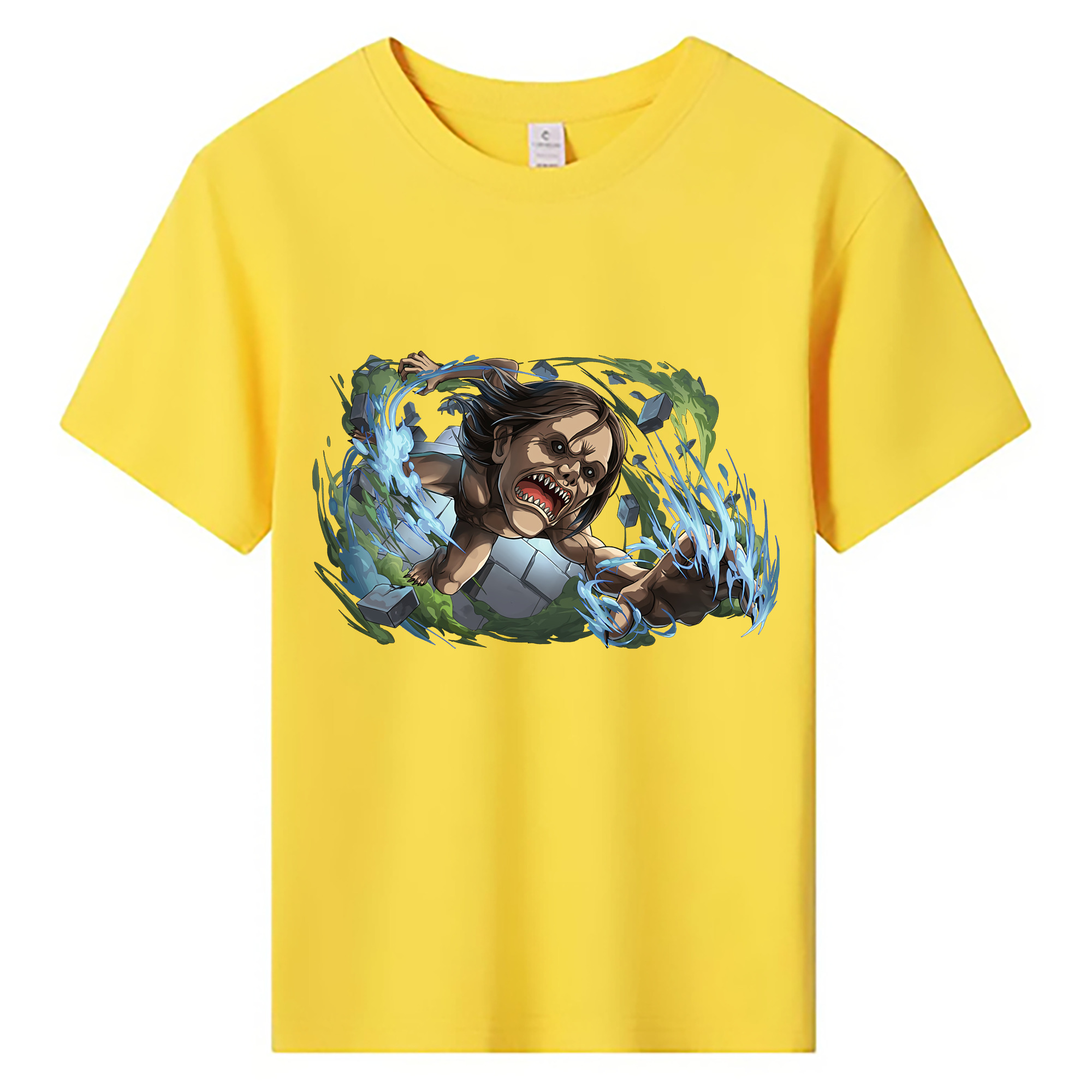 （画像用） 進撃の巨人 Attack on Titan 綿100％キッズTシャツ（フロントプリント）