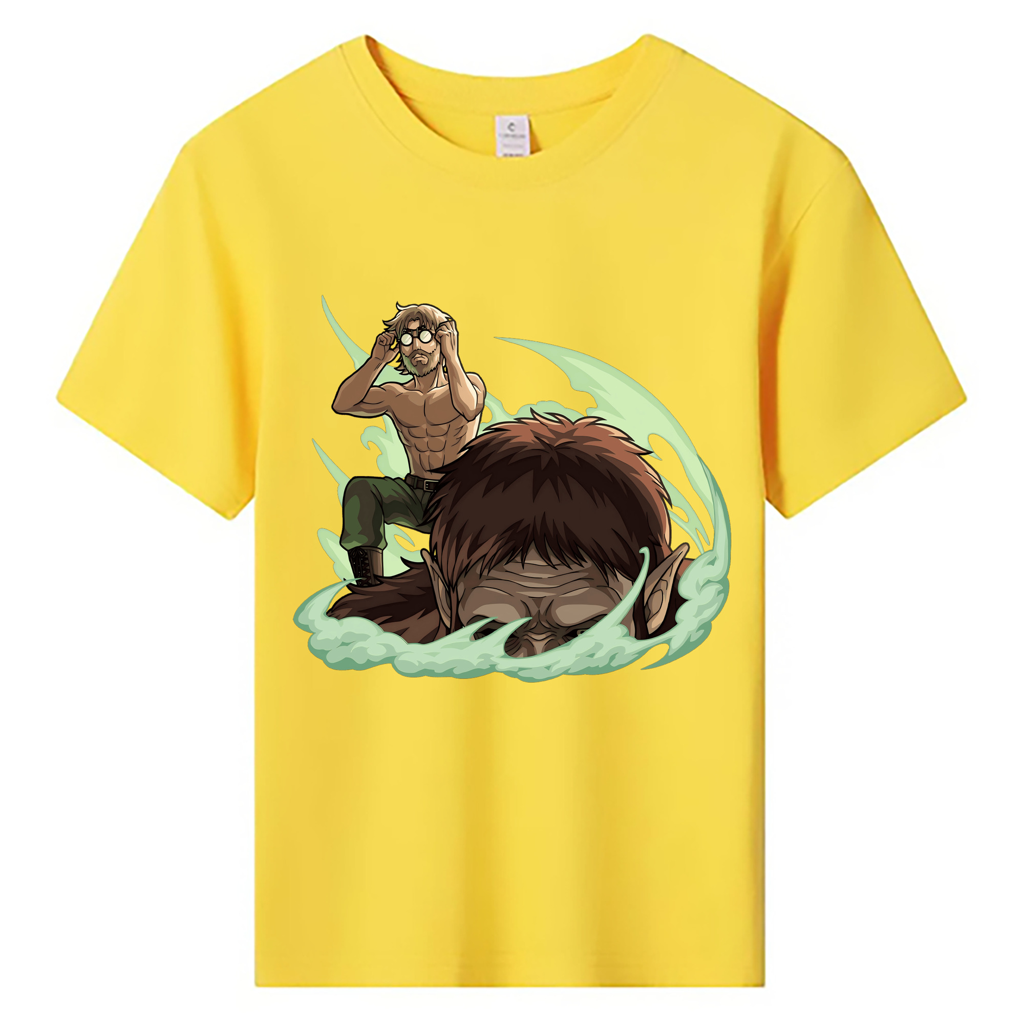（画像用） 進撃の巨人 Attack on Titan 綿100％キッズTシャツ（フロントプリント）