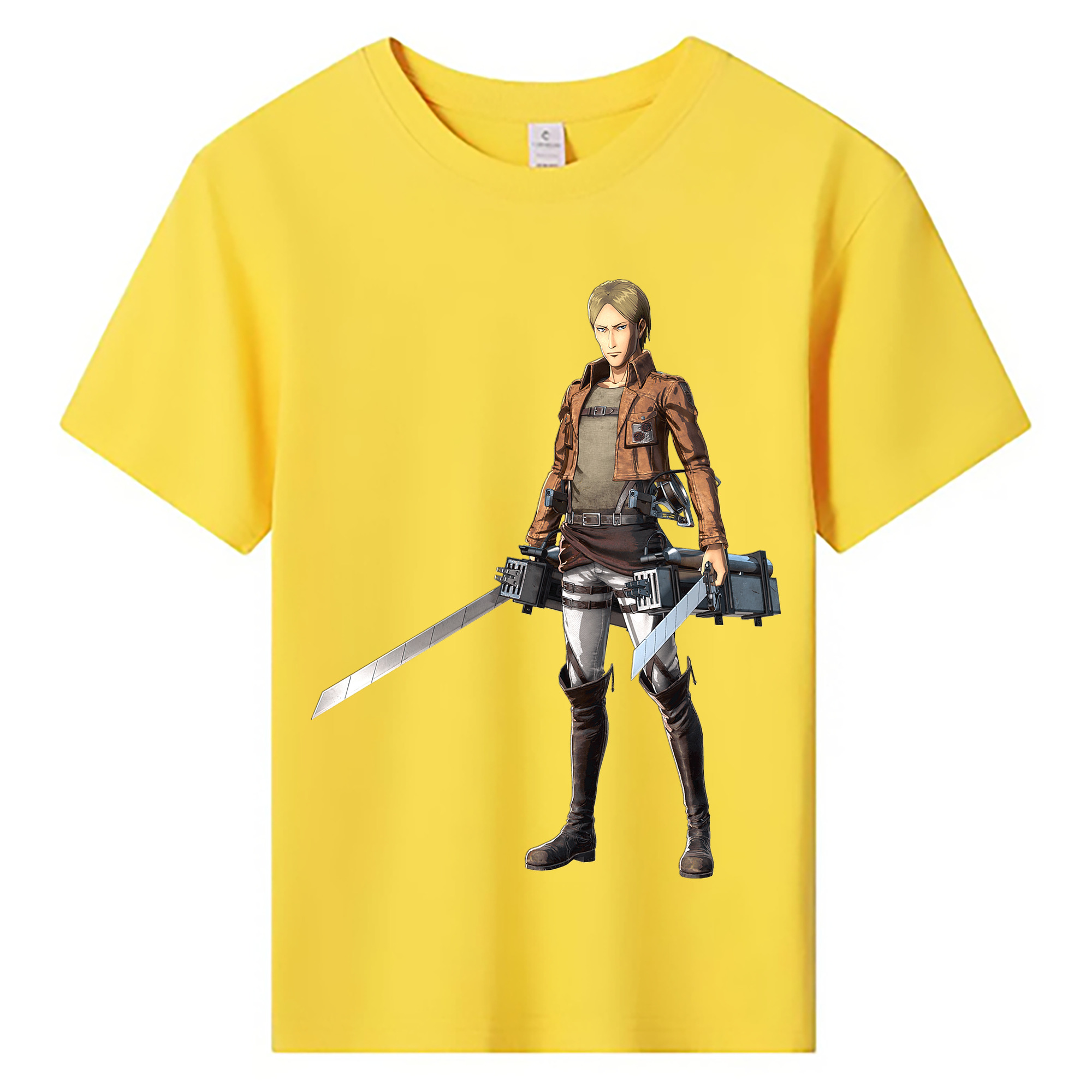 （画像用） 進撃の巨人 Attack on Titan 綿100％キッズTシャツ（フロントプリント）